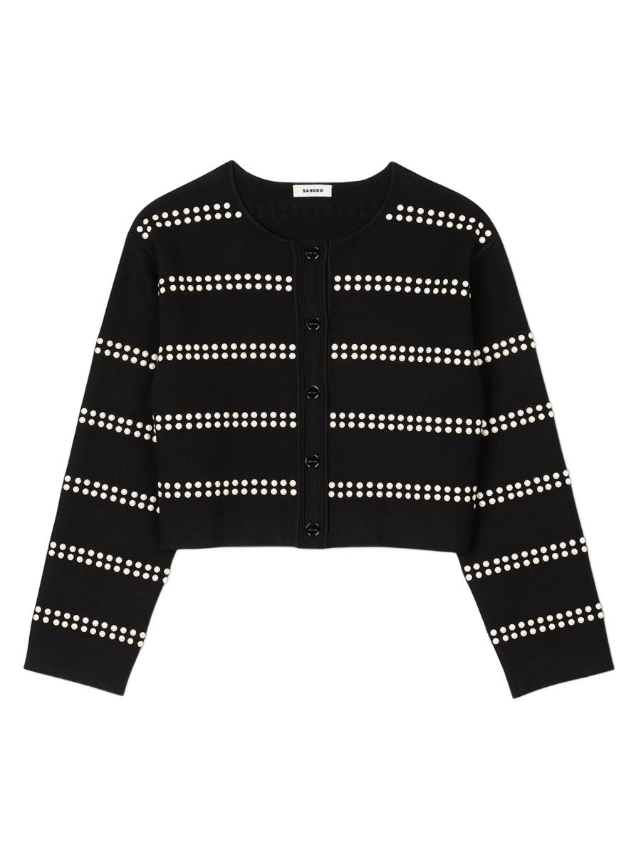 Sandro Studded Cardigan | Saks Fifth Avenue