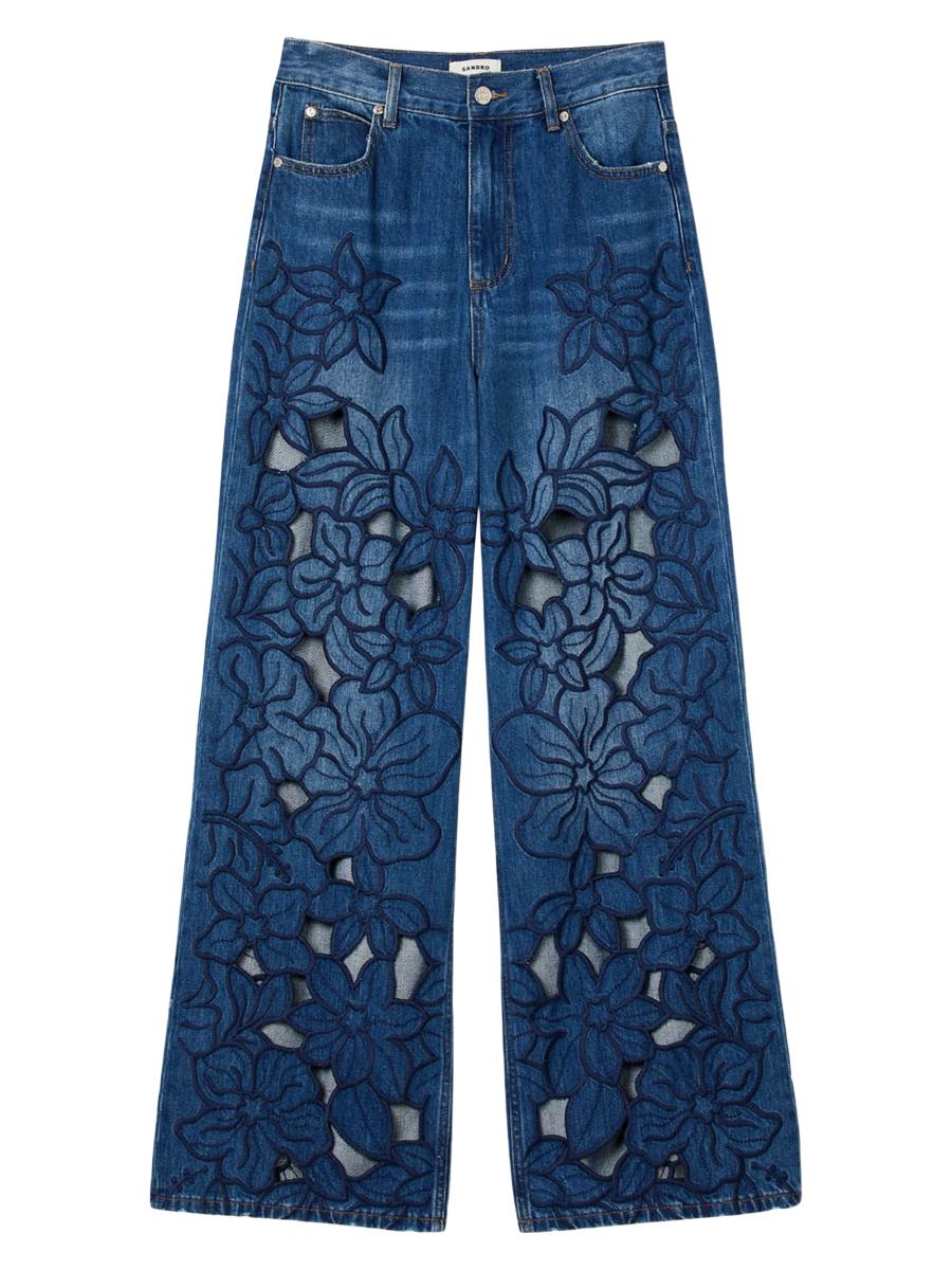 【即決済限定】rosyluce EMBROIDERY DENIM SET SET特別価格】Embroidery Flower denim SET - INDIGO – Rosy luce