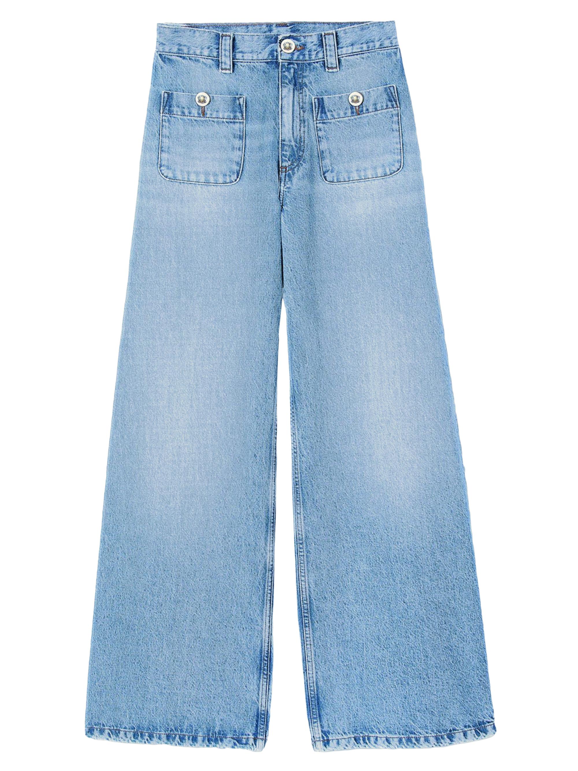 Sandro Women's Faded Jeans - Blue