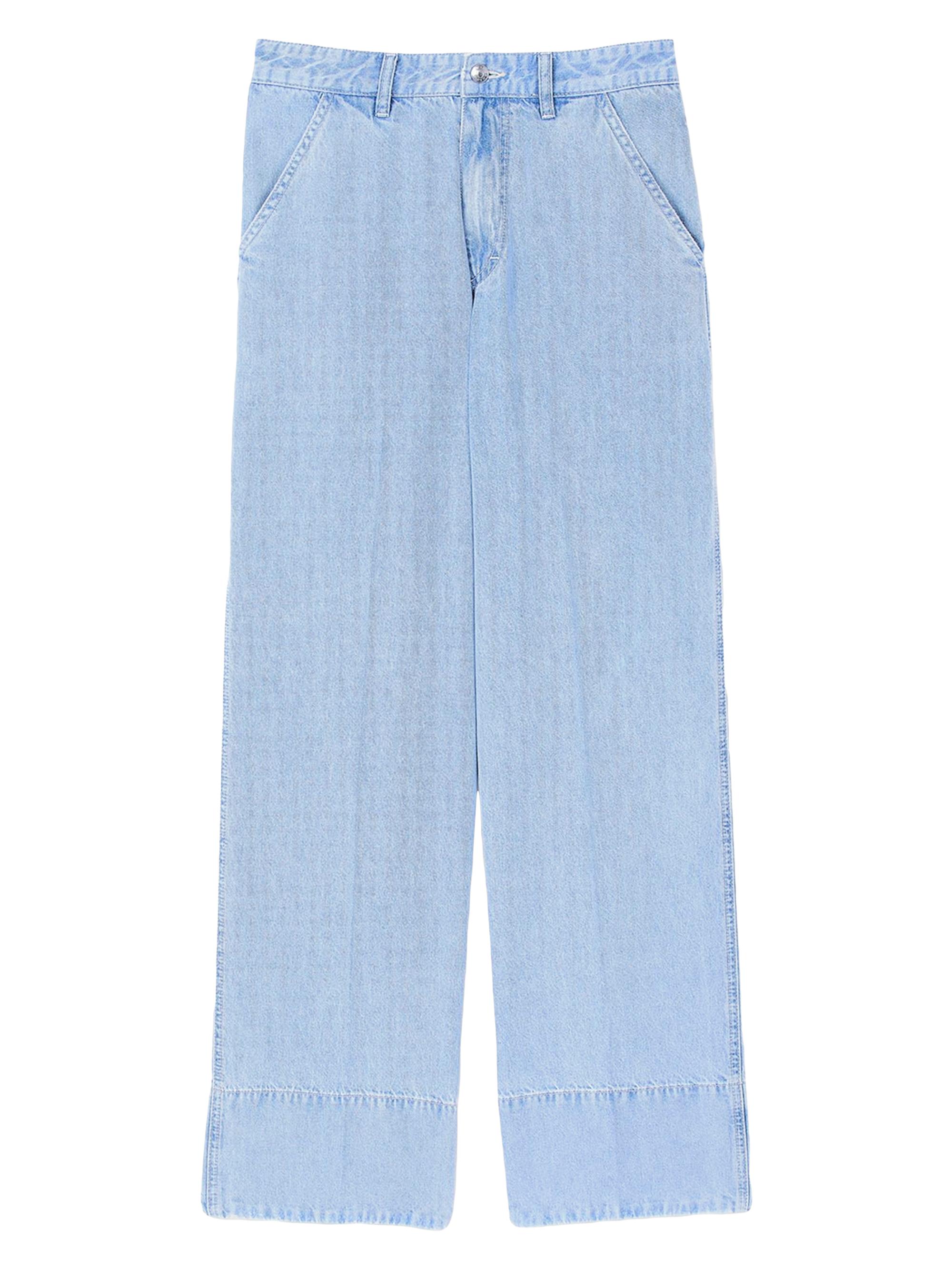 Sandro Women's Wide-Leg Jeans - Blue Jean