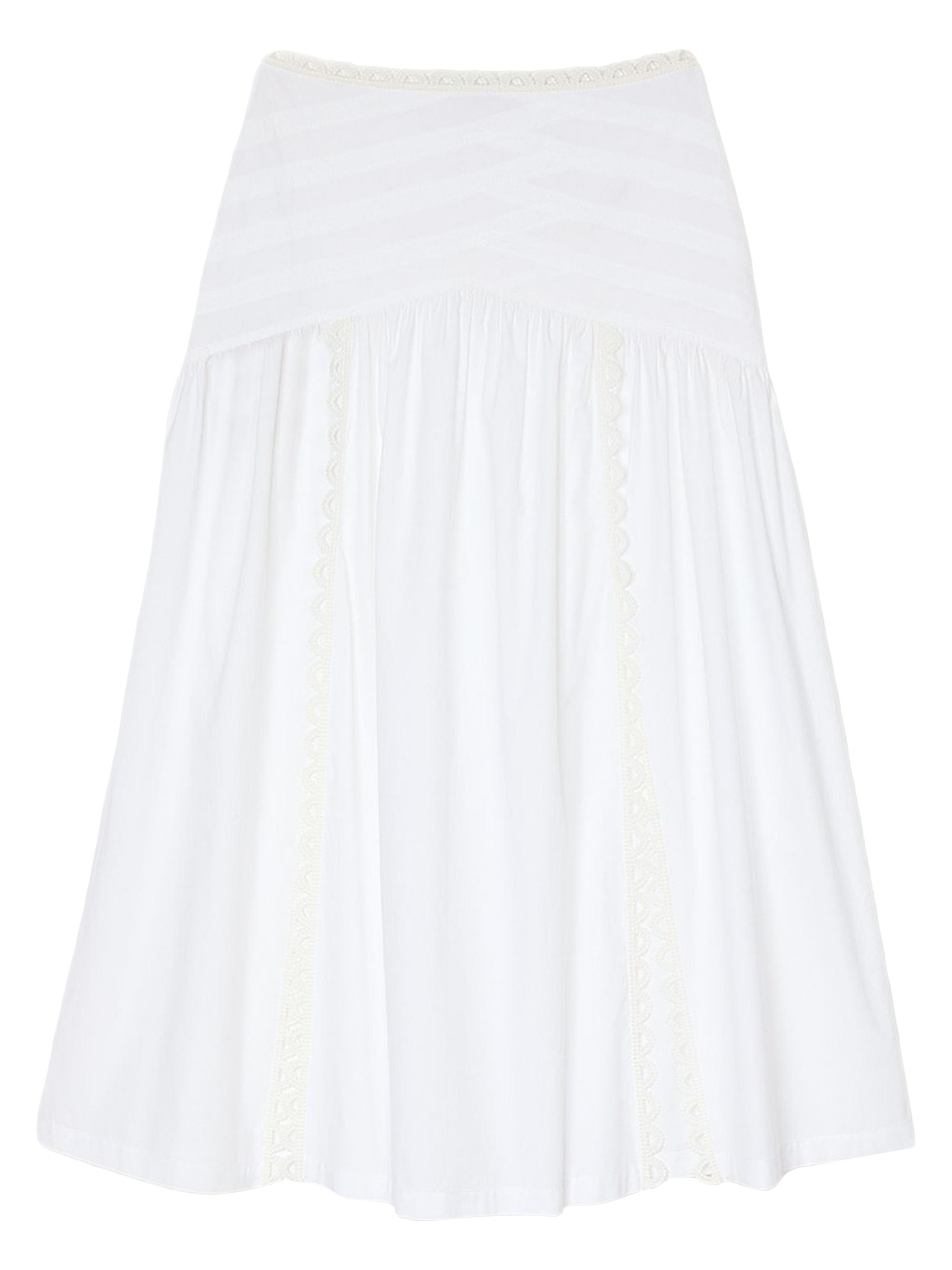 Sandro Women's Maxi Poplin Skirt - White