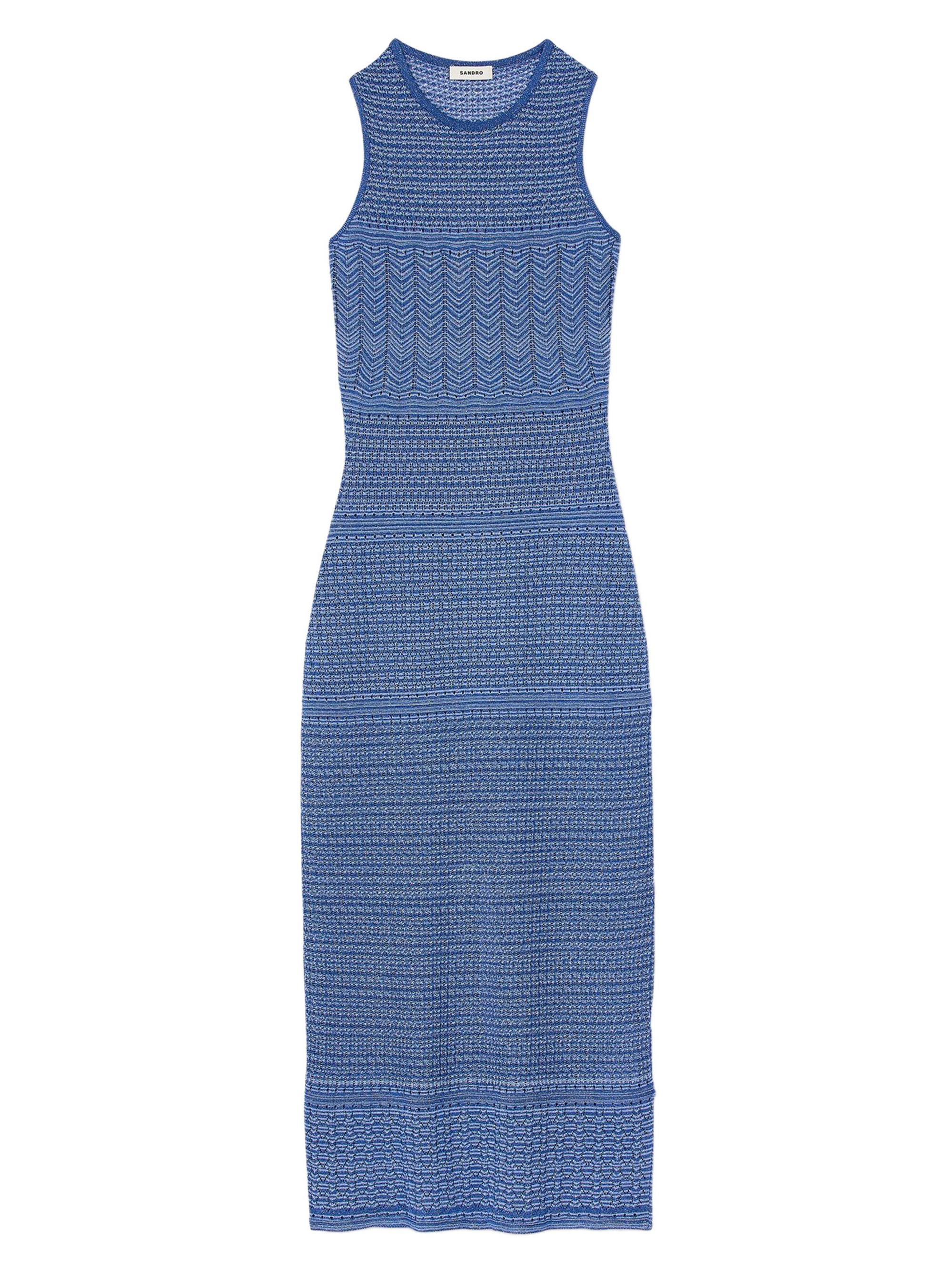 Sandro Women's Knit Midi Dress - Royal Blue