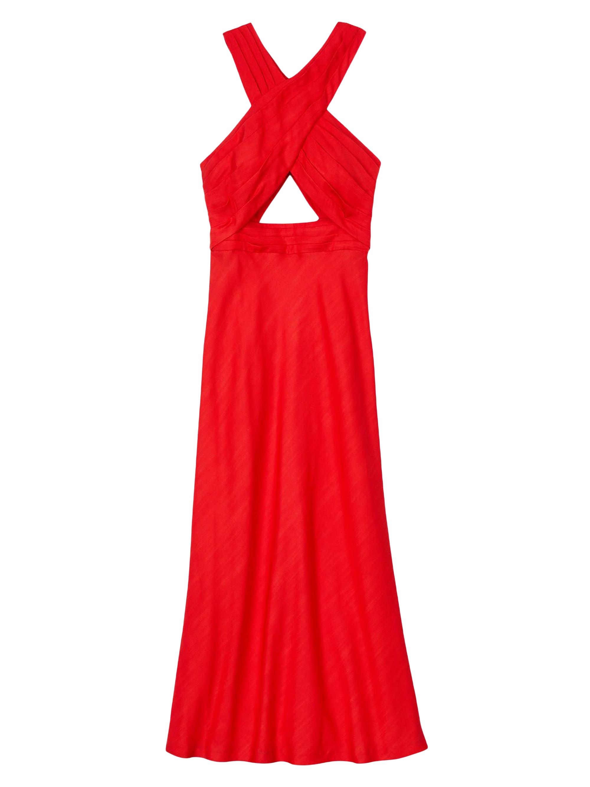 Sandro Women's Long Wraparound Dress - Red