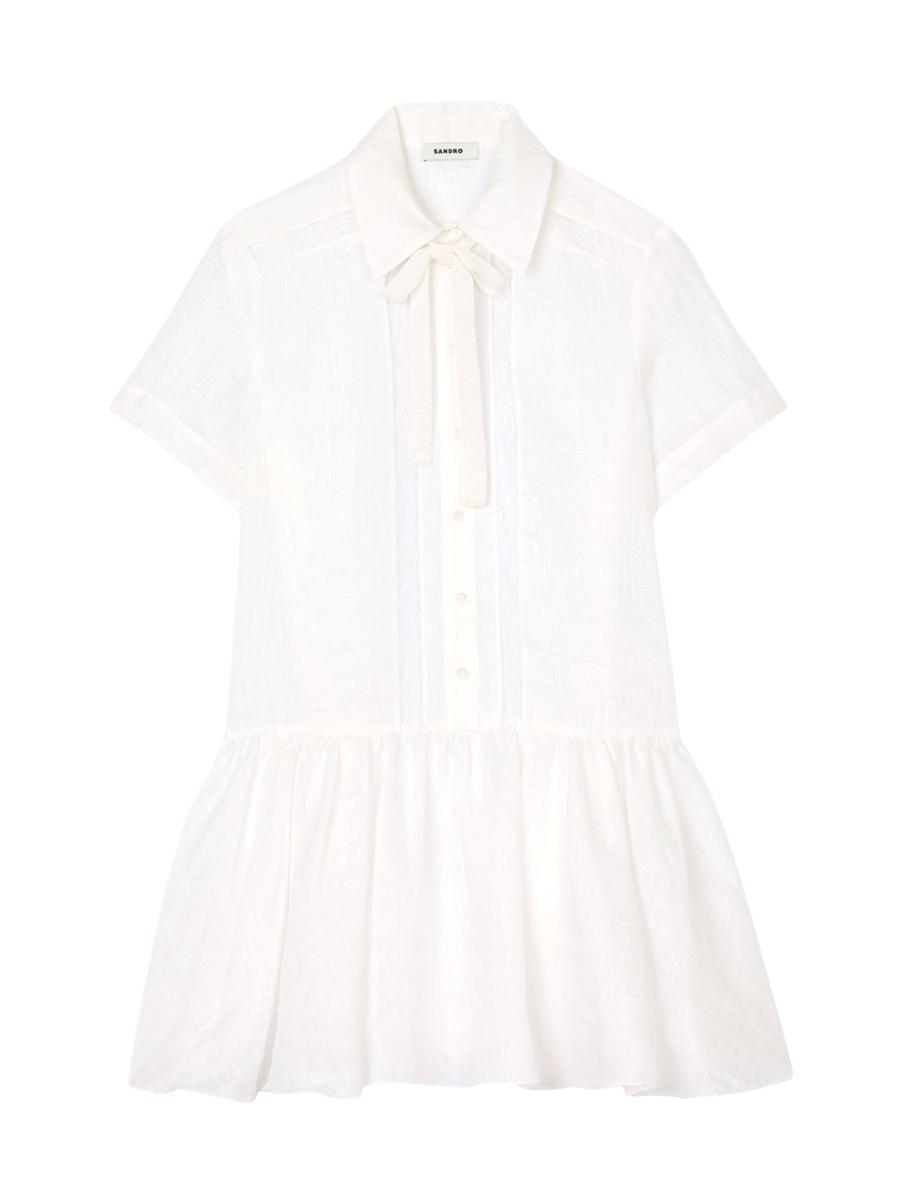Sandroミニワンピースネイビー36 関税・送料込み!【国内発送】sandro Mini buttoned ワンピース