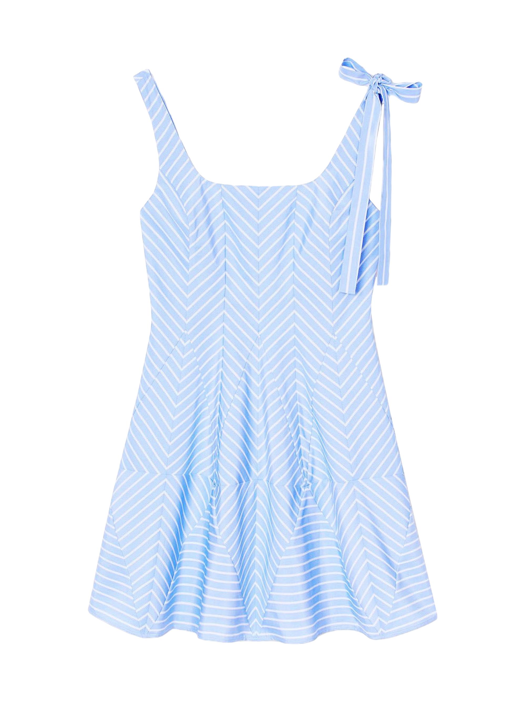 Sandro Women's Short Striped Dress - Blue White