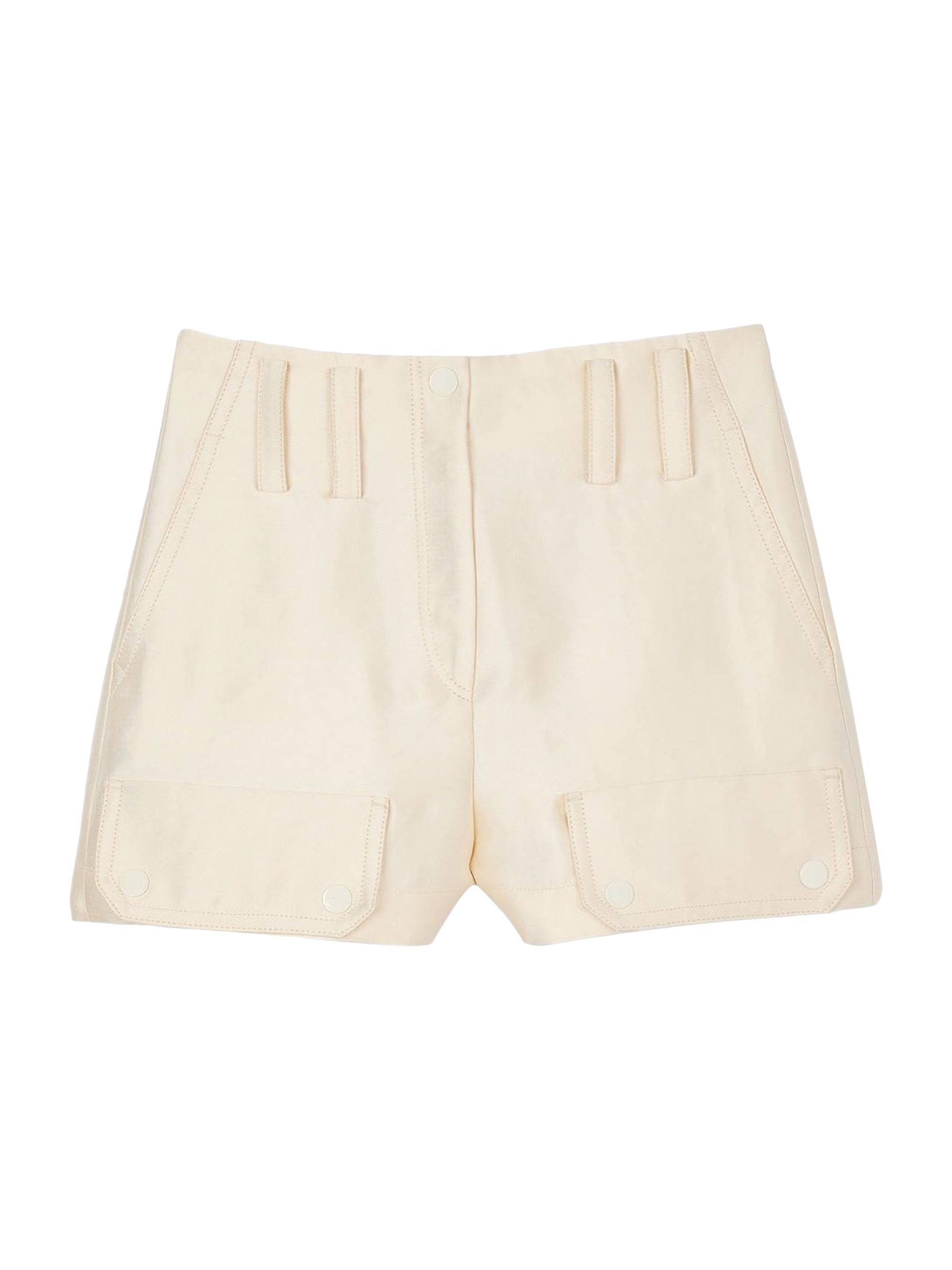 Sandro Women's Cargo Shorts - Ecru