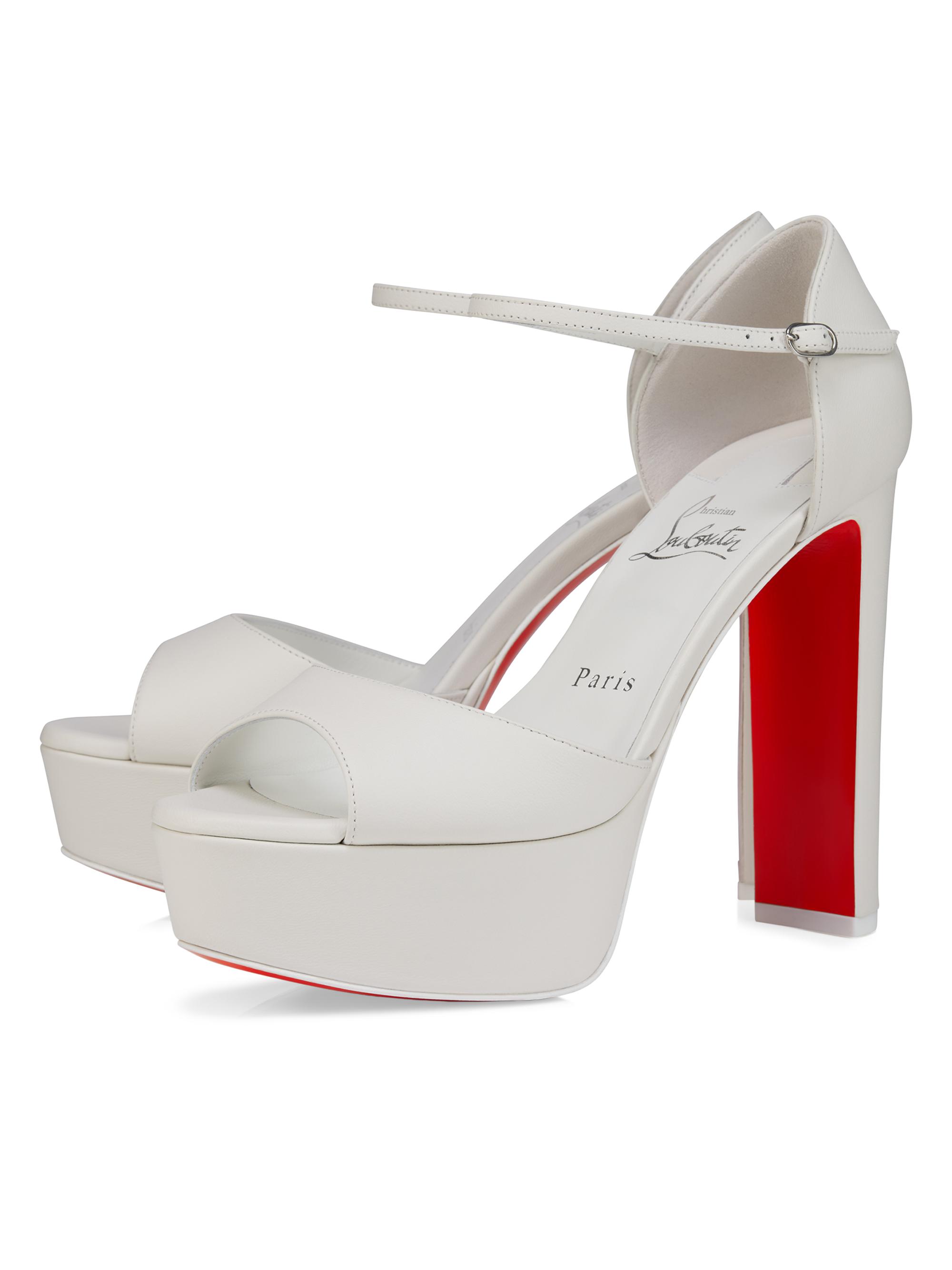 Christian Louboutin Sandaloo 130MM Heels | Saks Fifth Avenue