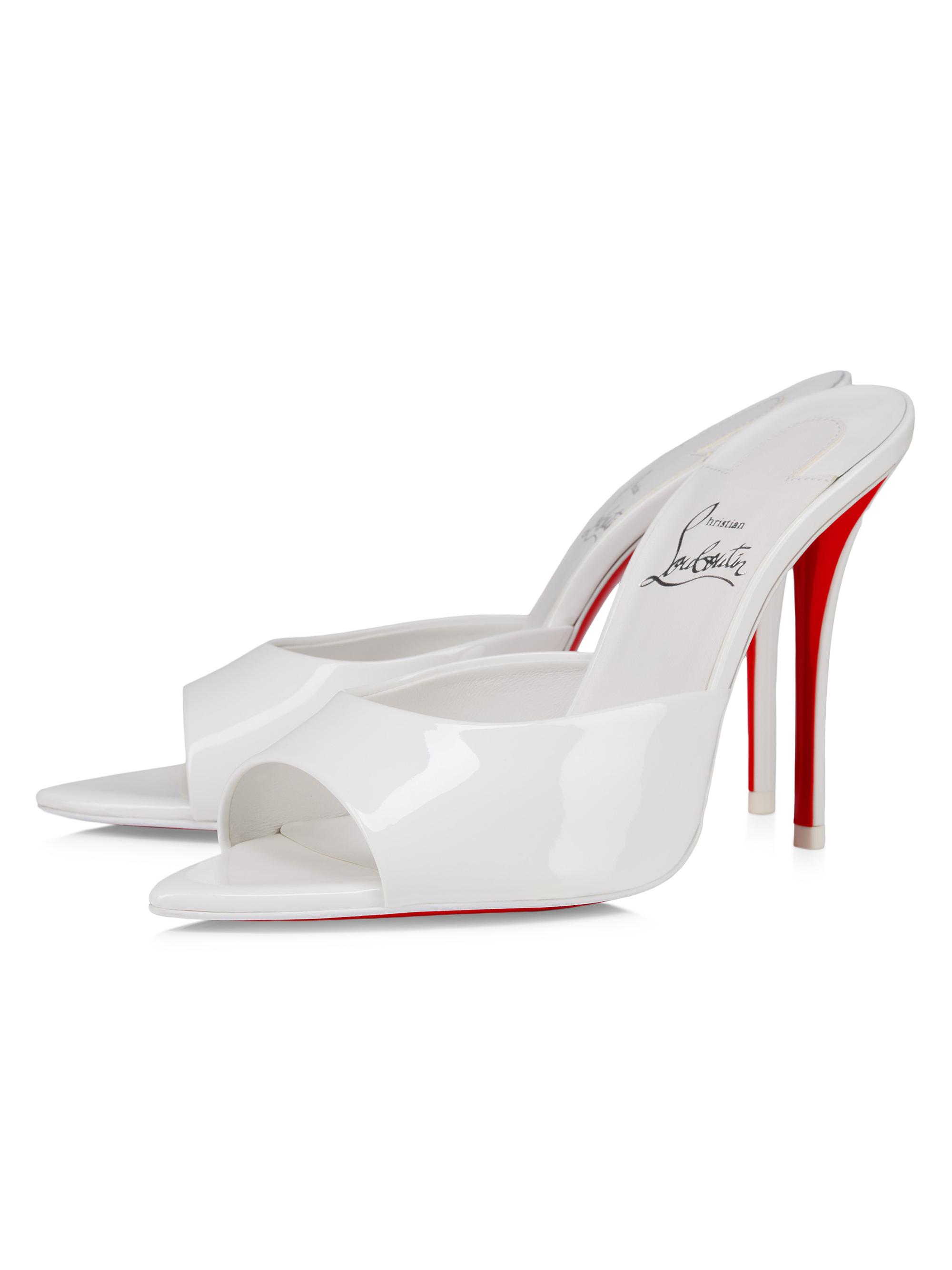 Christian Louboutin Miss Z 100MM Patent Leather Sandals | Saks