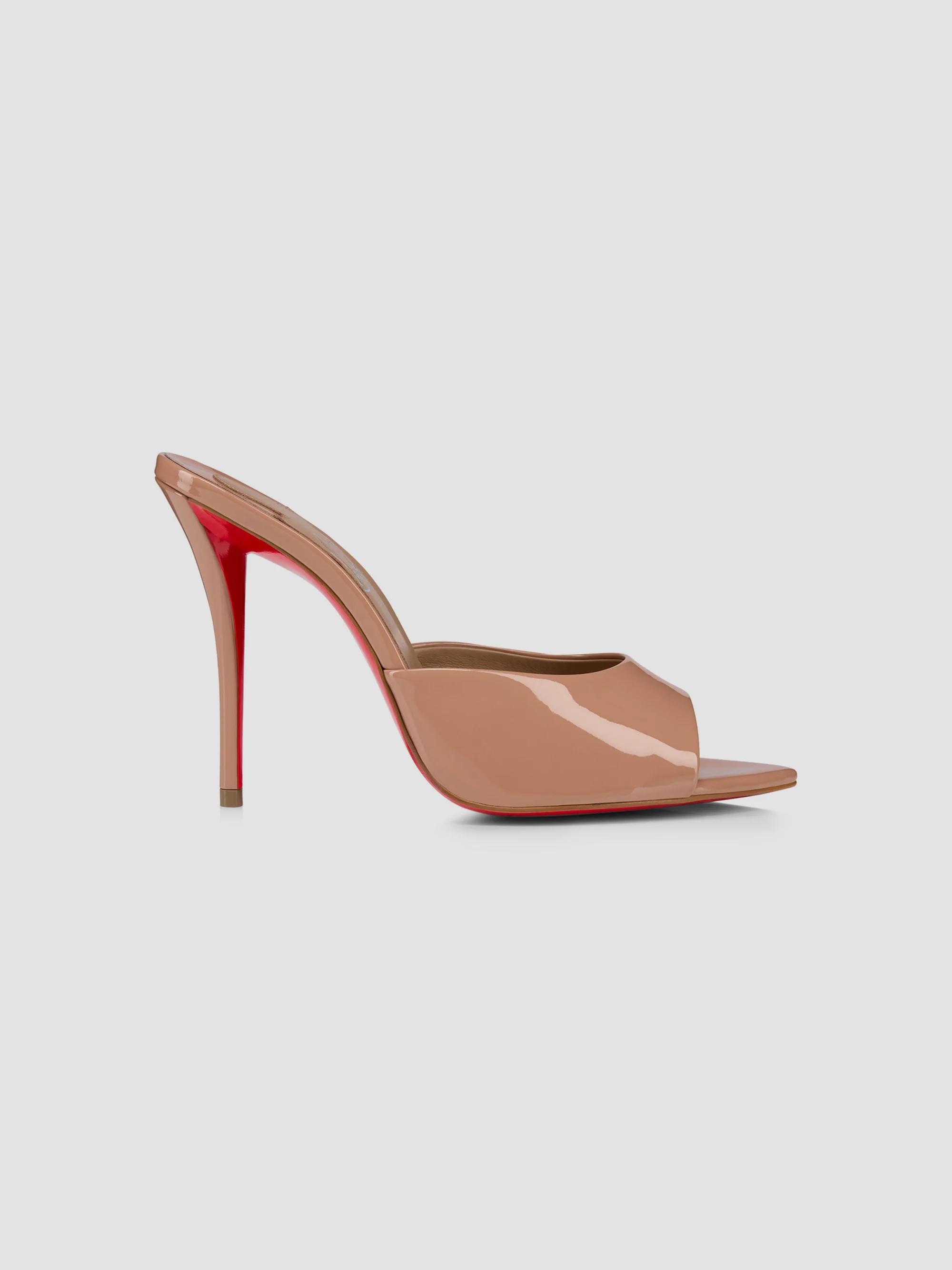 Christian Louboutin Miss Z 100MM Leather Mule Sandals | Saks Fifth