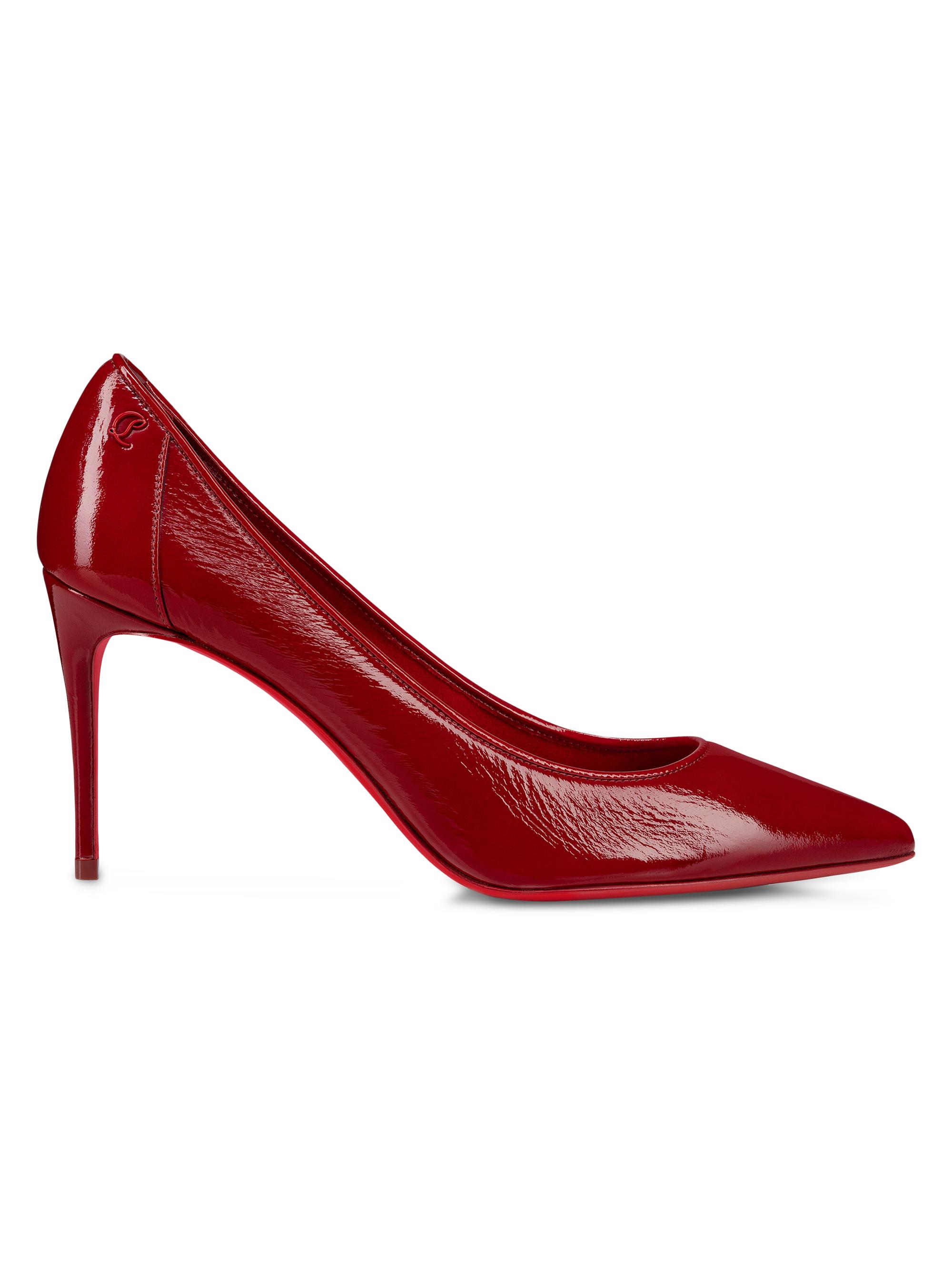 Christian Louboutin Women's Sporty Kate 85MM Patent Leather Pumps - Loubi