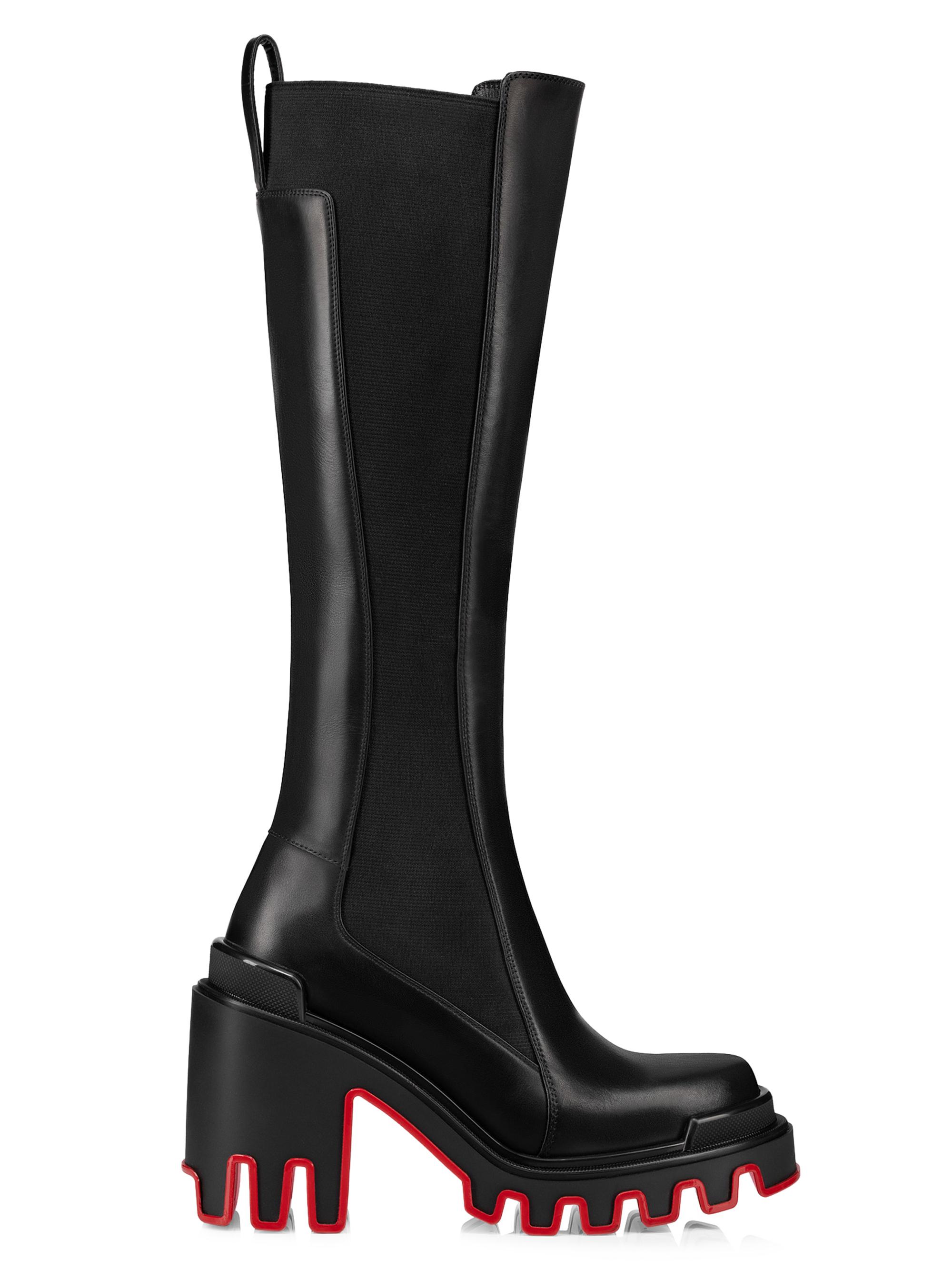 Christian Louboutin Marchacroche Duna Botta Leather Knee High