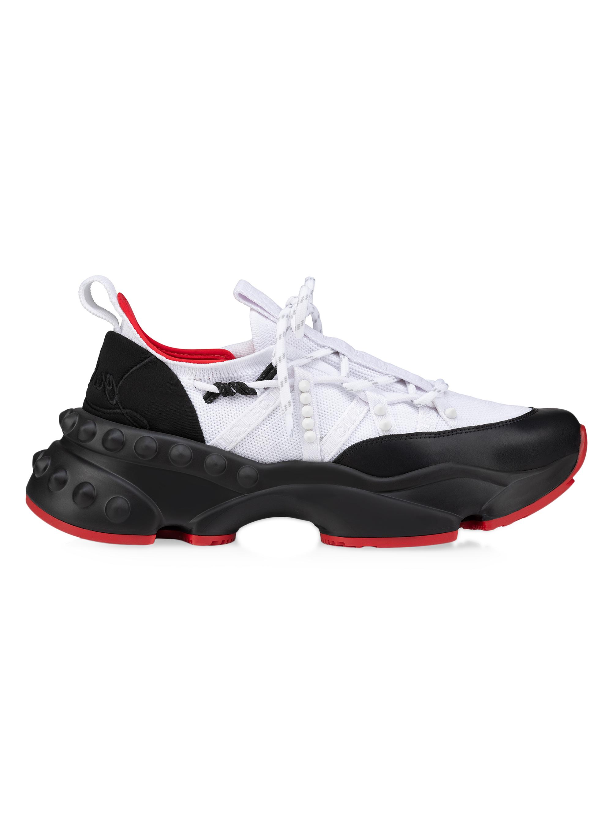 Christian Louboutin Men's Trailnrun Sneakers - Black White