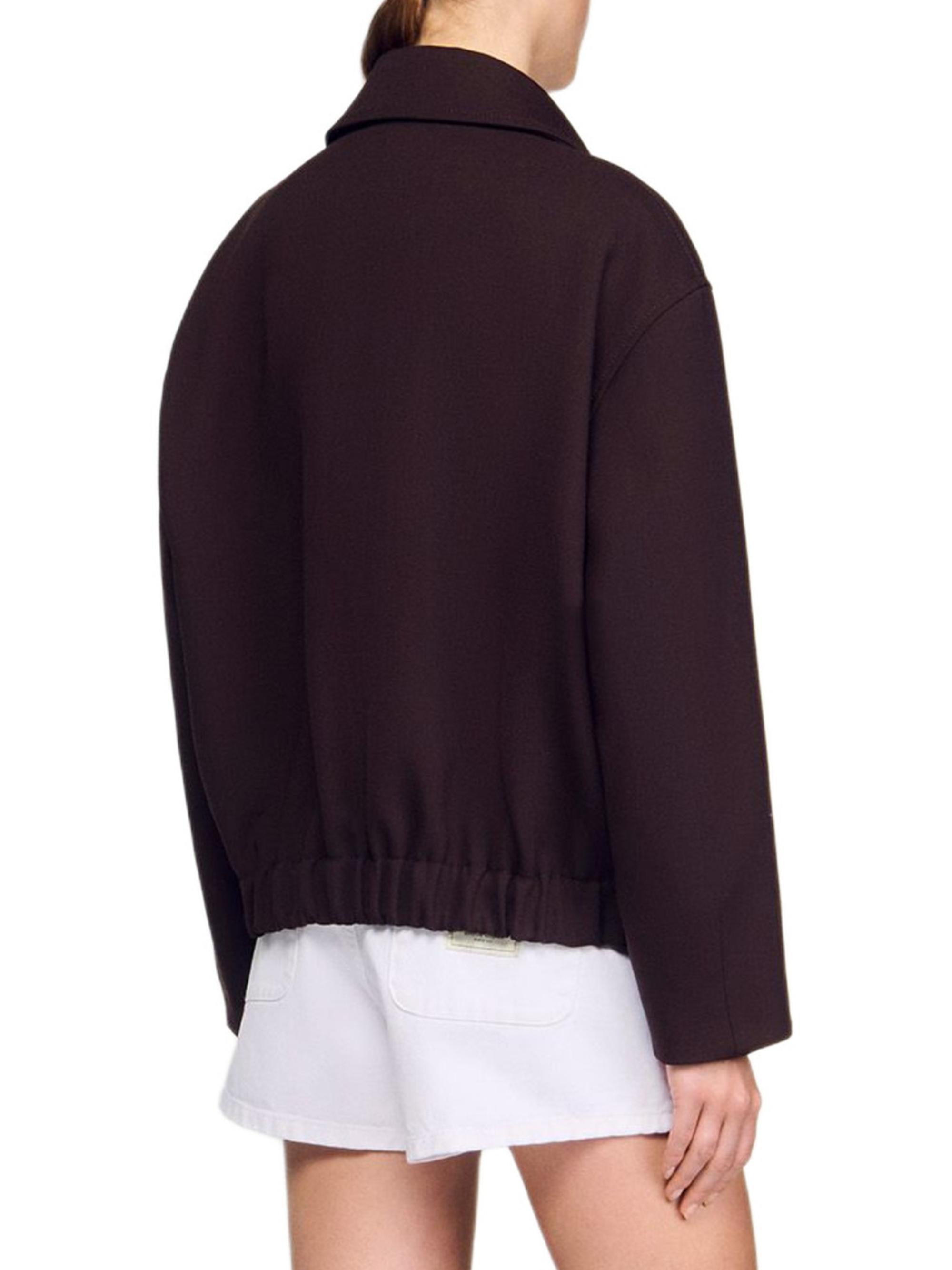 8万 新品 SANDRO サンドロ オーバーサイズ ジャケット 40 Sandro Oversized Jacket | Saks Fifth Avenue