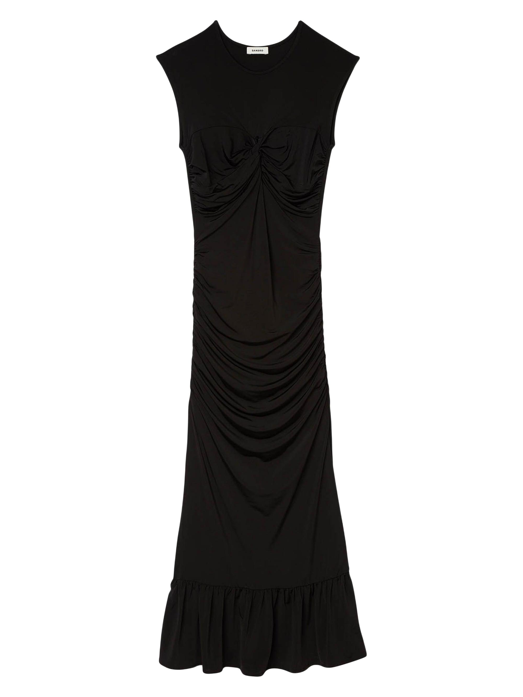 Sandro Women's Draped Maxi Dress - Black