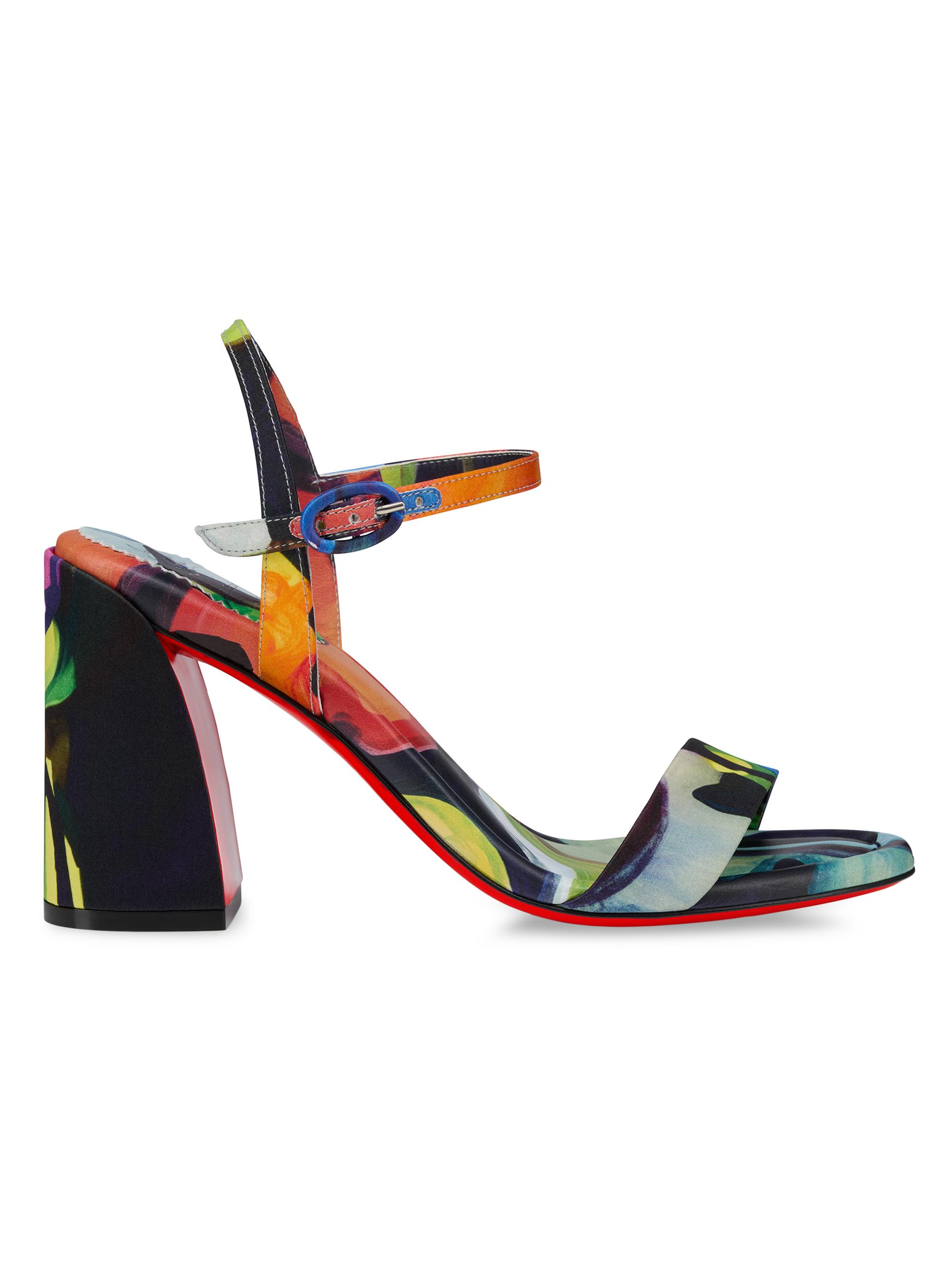 Christian Louboutin Women's Miss Jane 85MM Crepe Satin Sandals
