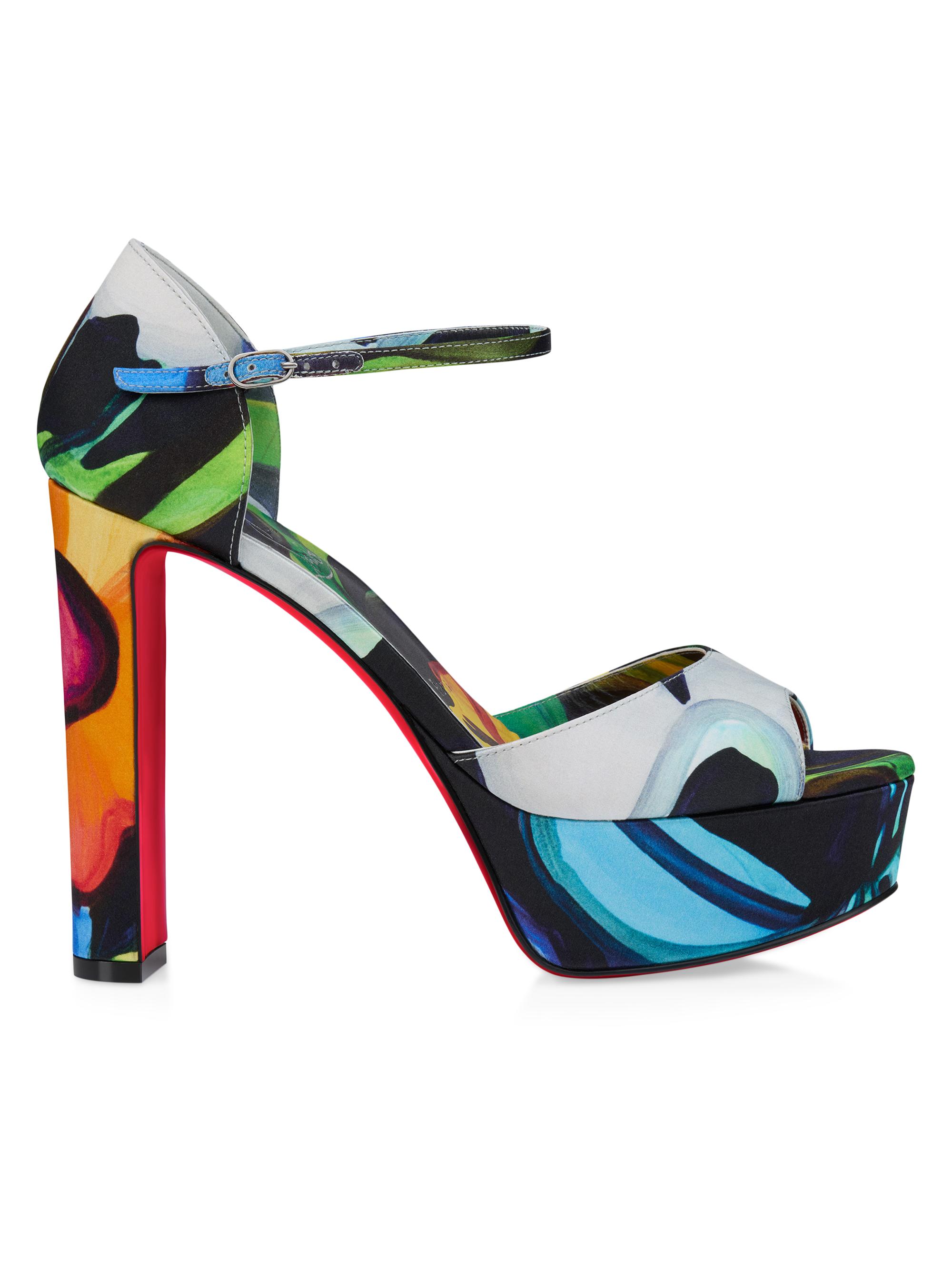 Christian Louboutin ブーティ ハラコ CHRISTIAN LOUBOUTIN Colonnaki Glitter Spiked Tassel Loafers Men's