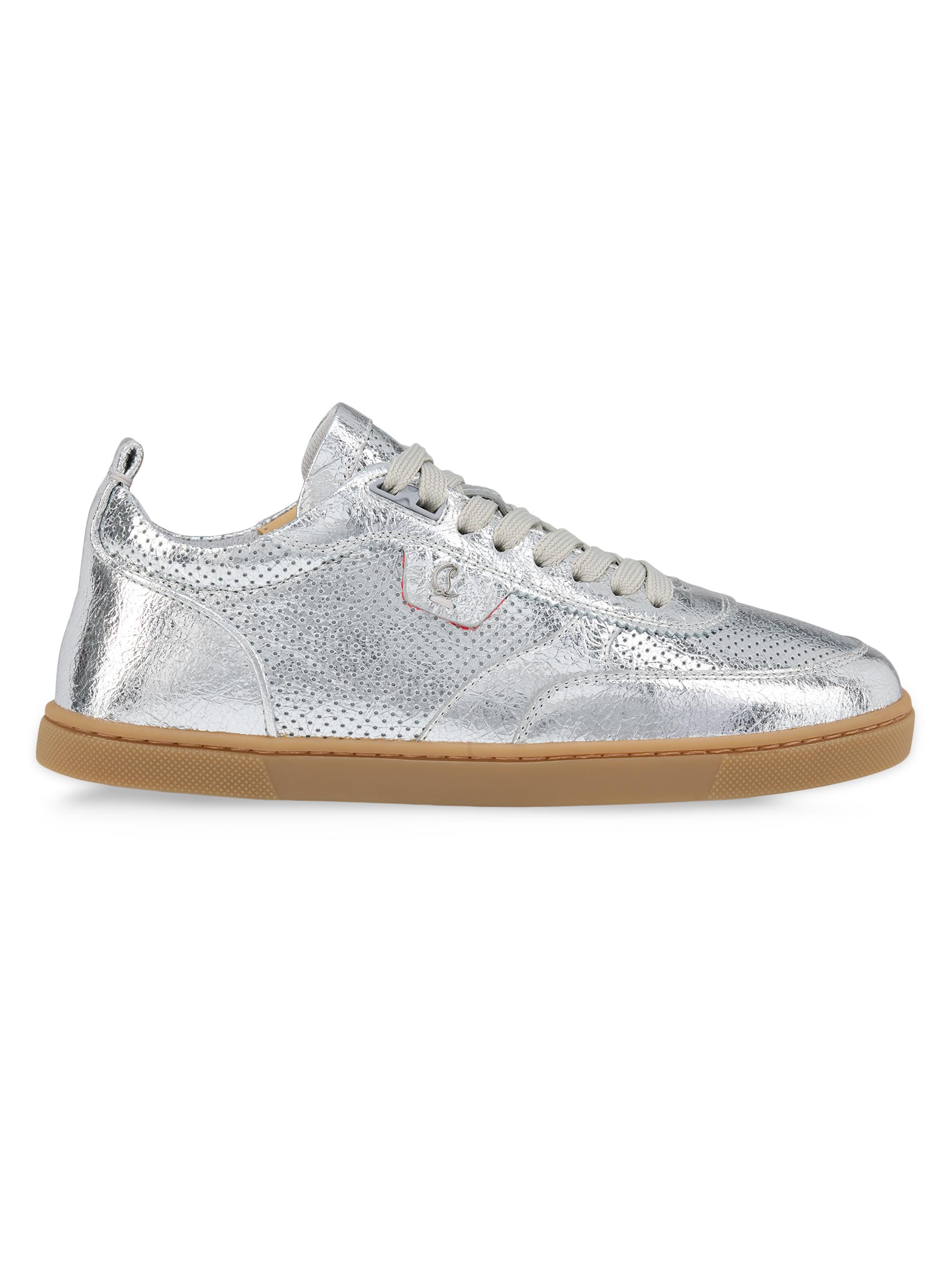 Christian Louboutin Women's Tutti Rui Low-Top Sneakers - Silver