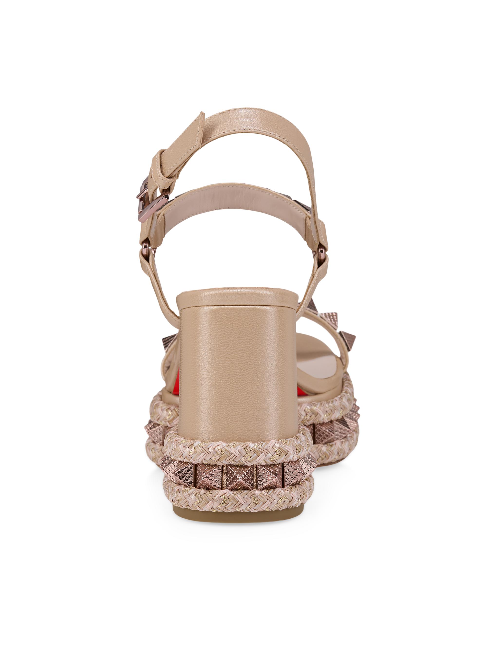 Christian Louboutin Superaclou 85MM Leather Sandals | Saks