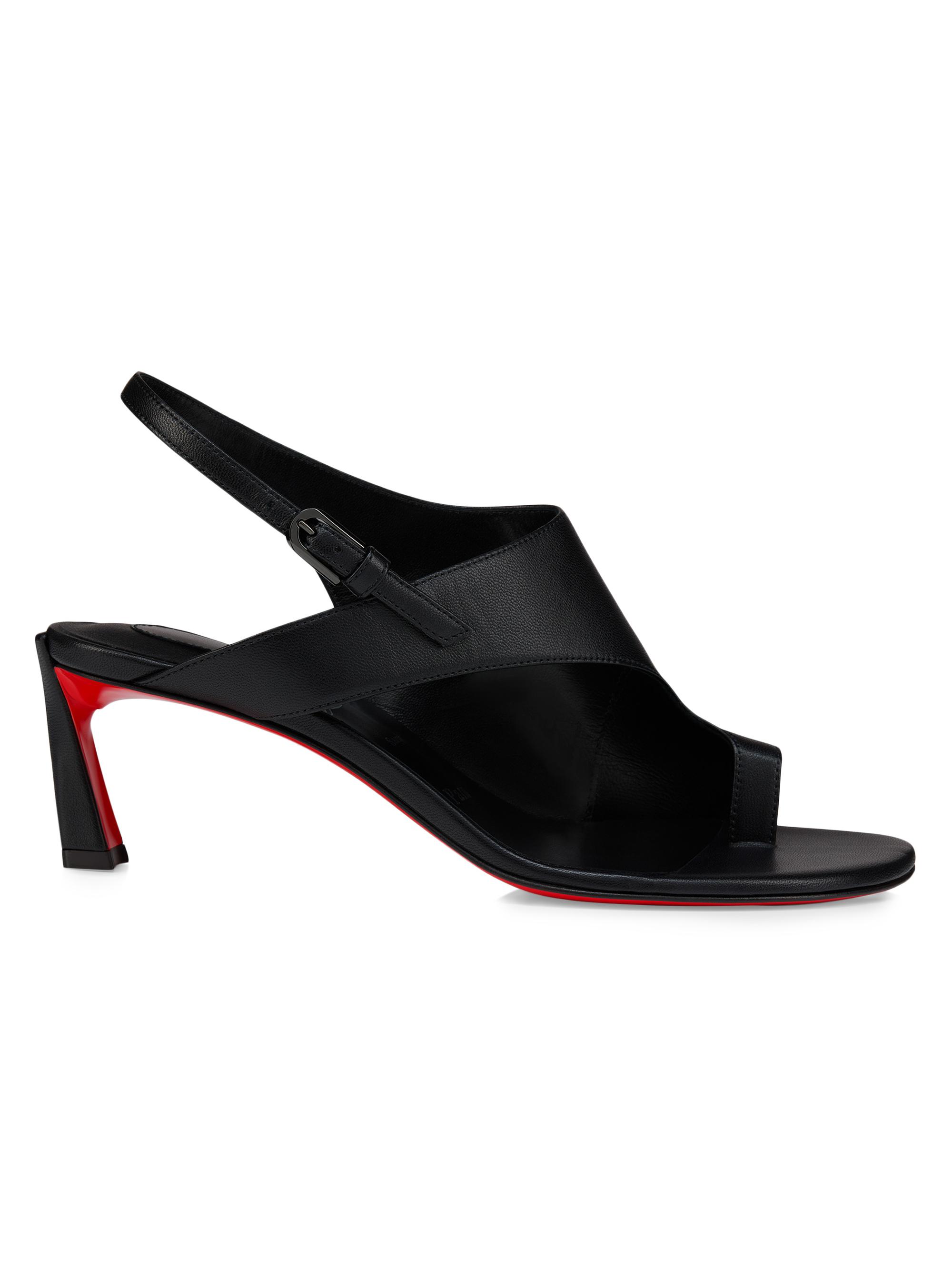 Christian Louboutin Women's Viva Condora 55MM Leather Heels - Black
