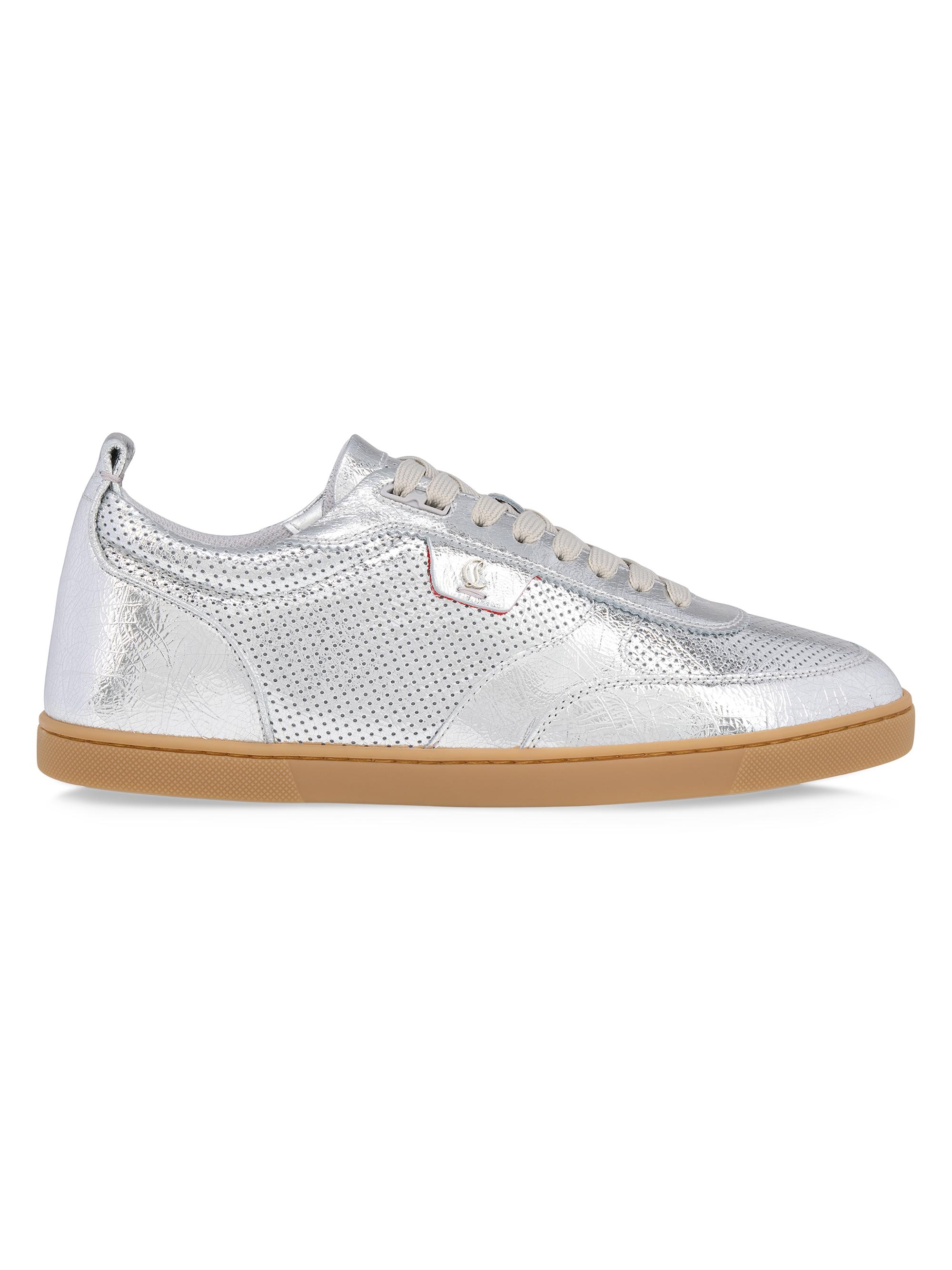 Christian Louboutin Men's Tutti Rui Low Top Sneakers - Silver - Women's Shoes