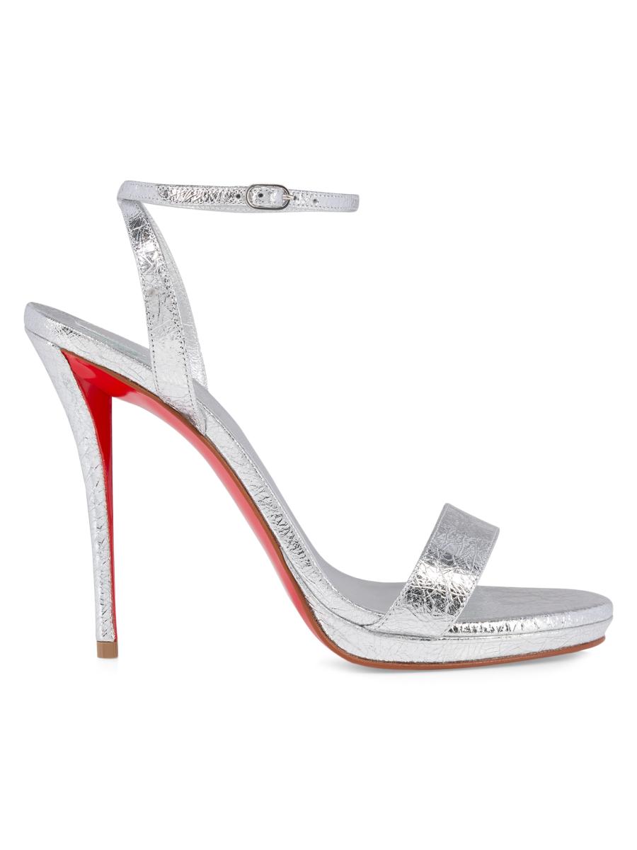 Christian Louboutin レズュノワールセヴィジャーナ 600 Just Queen 70 Silver Strass - Women Shoes - Christian Louboutin