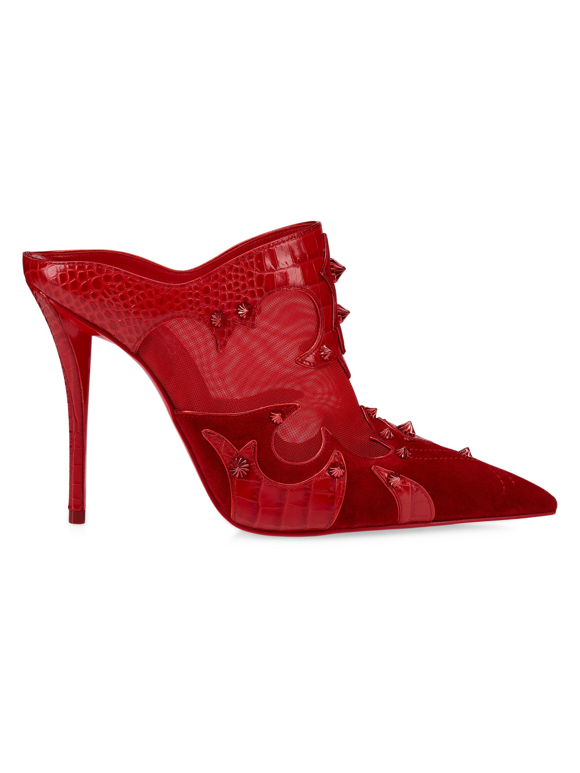 Christian Louboutin Miss Z 100MM Mule Sandals | Saks Fifth Avenue