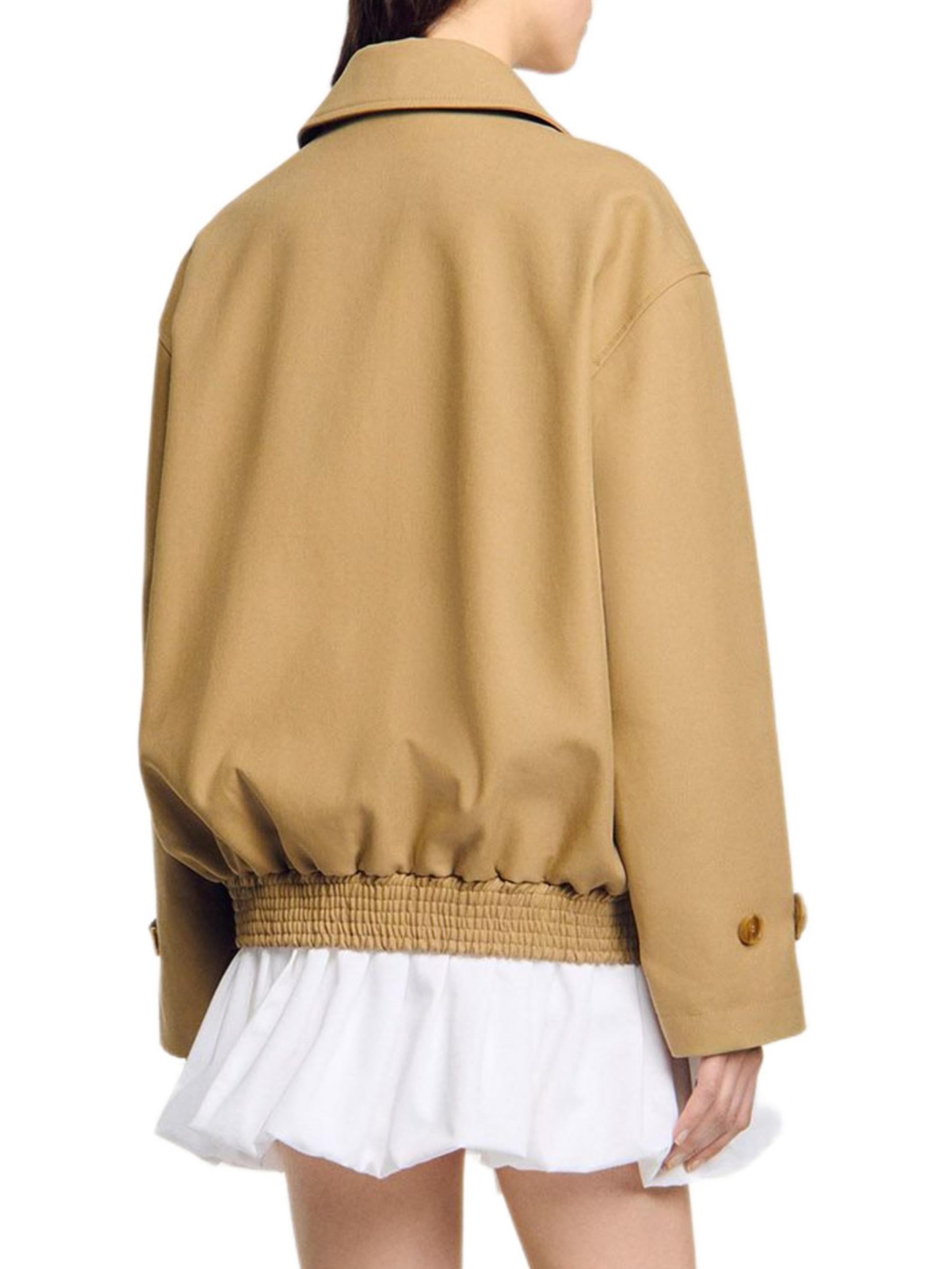 Sandro Short Oversized Trench Coat | Saks Fifth Avenue