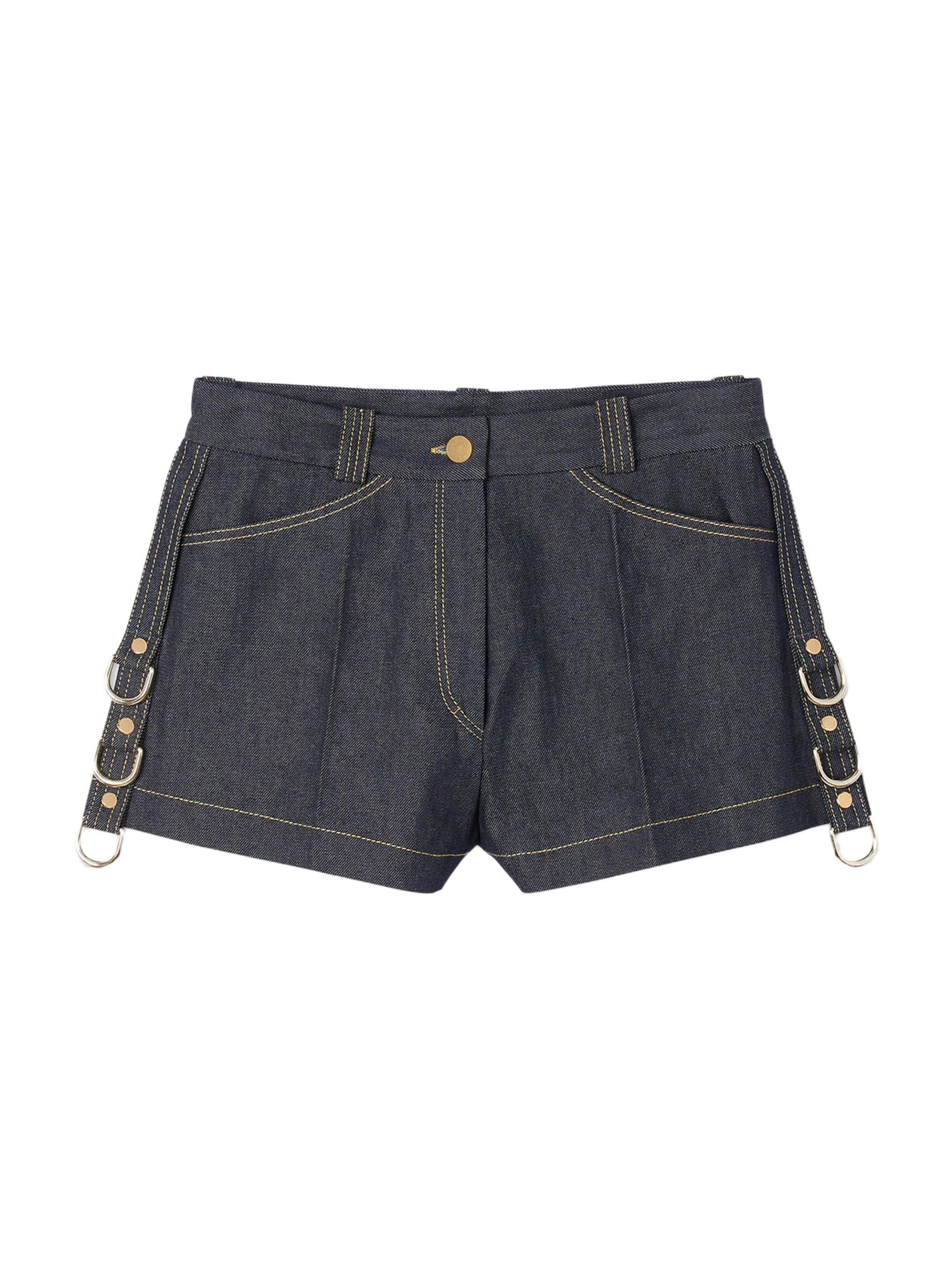 Sandro Women's Denim Shorts - Deep Blue