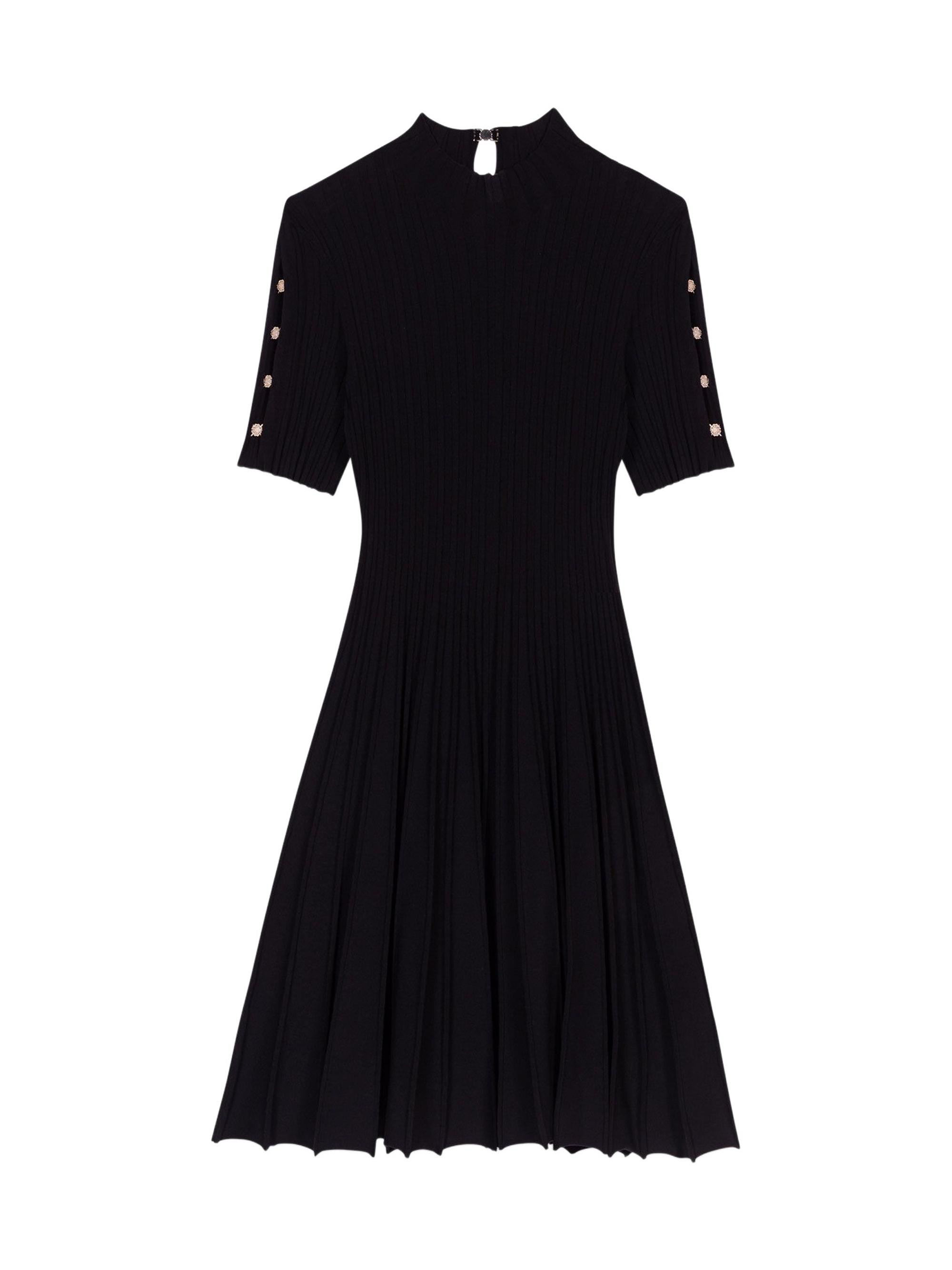 Maje Women's Short Knit Dress - Black