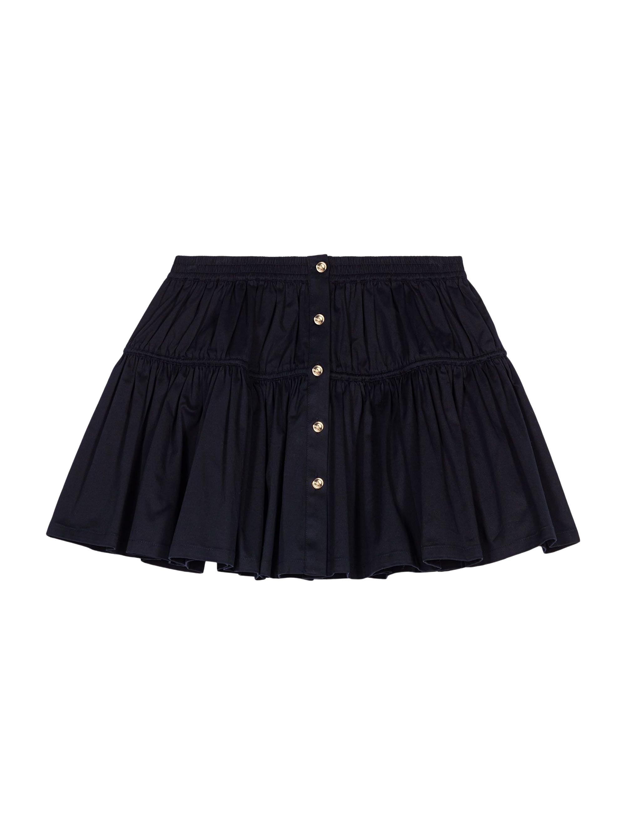 Maje Women's Short Elasticated Waist Skirt - Navy