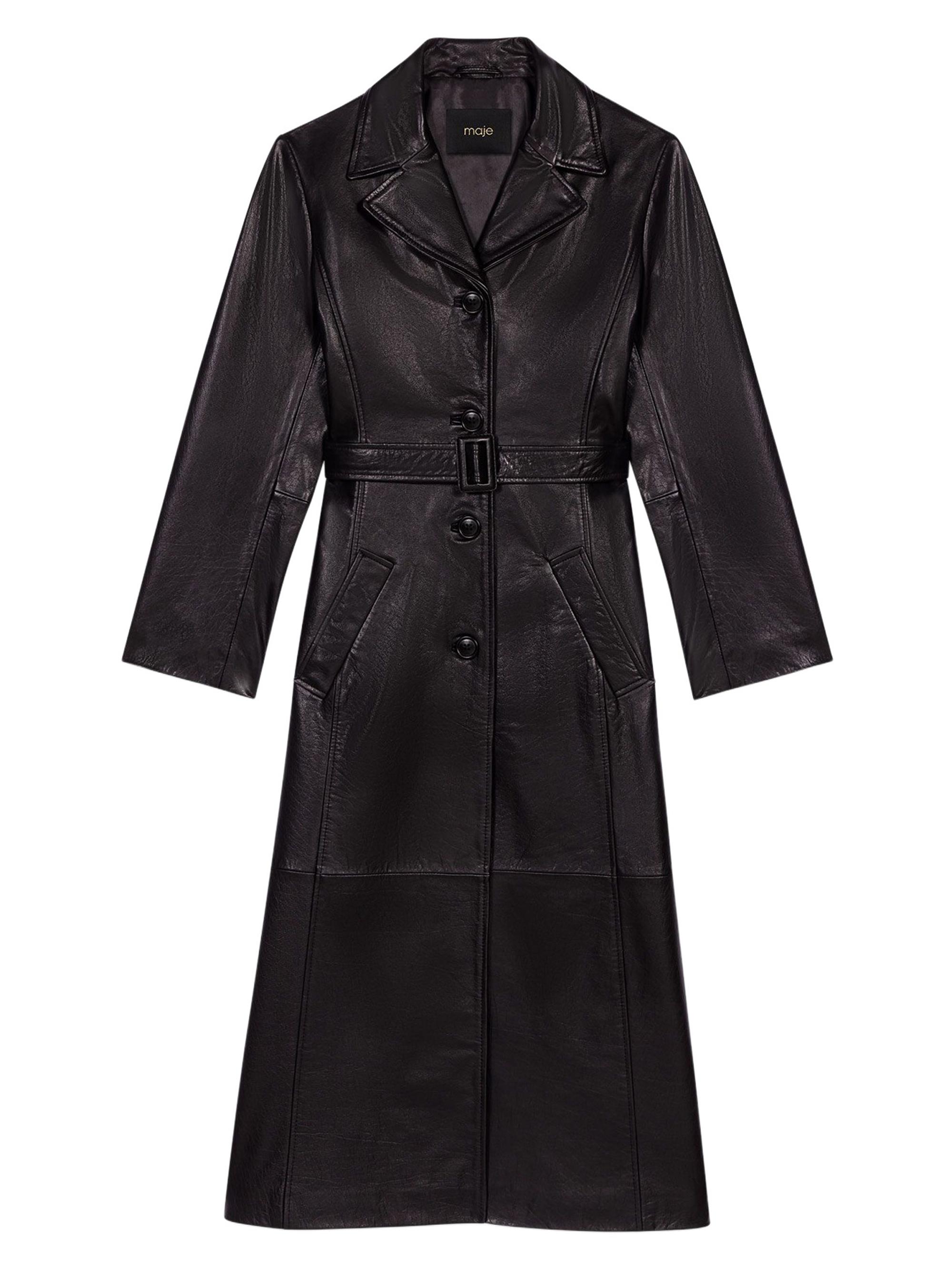 PRADA archive　leather belt coat ÉLÉMENTS | 1999aw Prada Leather belt design coat “Virgin
