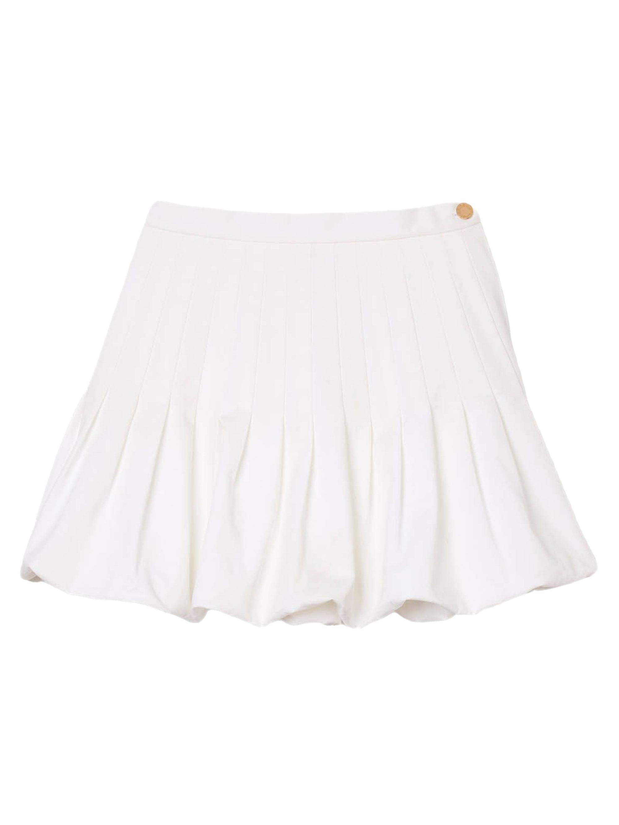 Sandro Women's Short Bubble Skirt - White