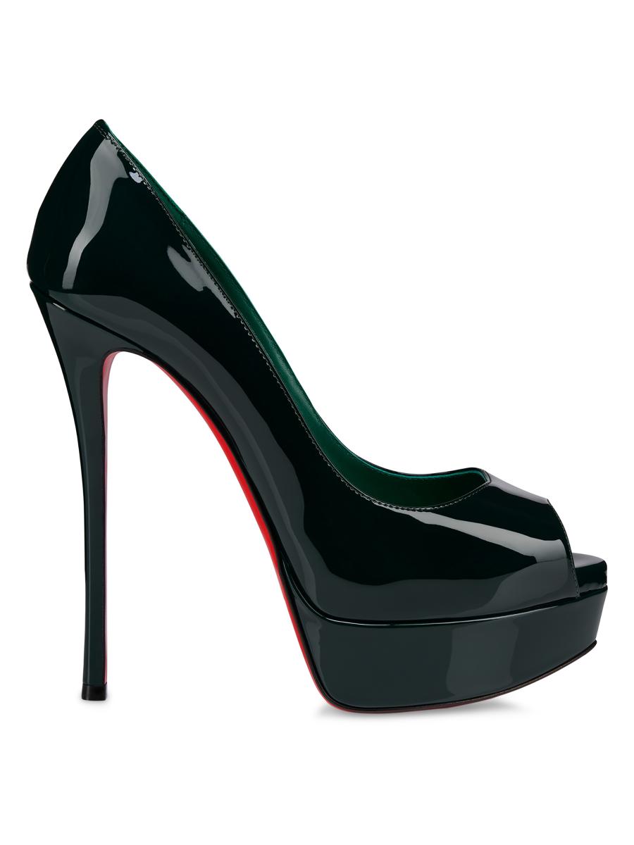 【関税&送料込】Christian Louboutin Christian Louboutin Shou Miss Z - 100 mm Pumps - Patent calf leather - Black - Women