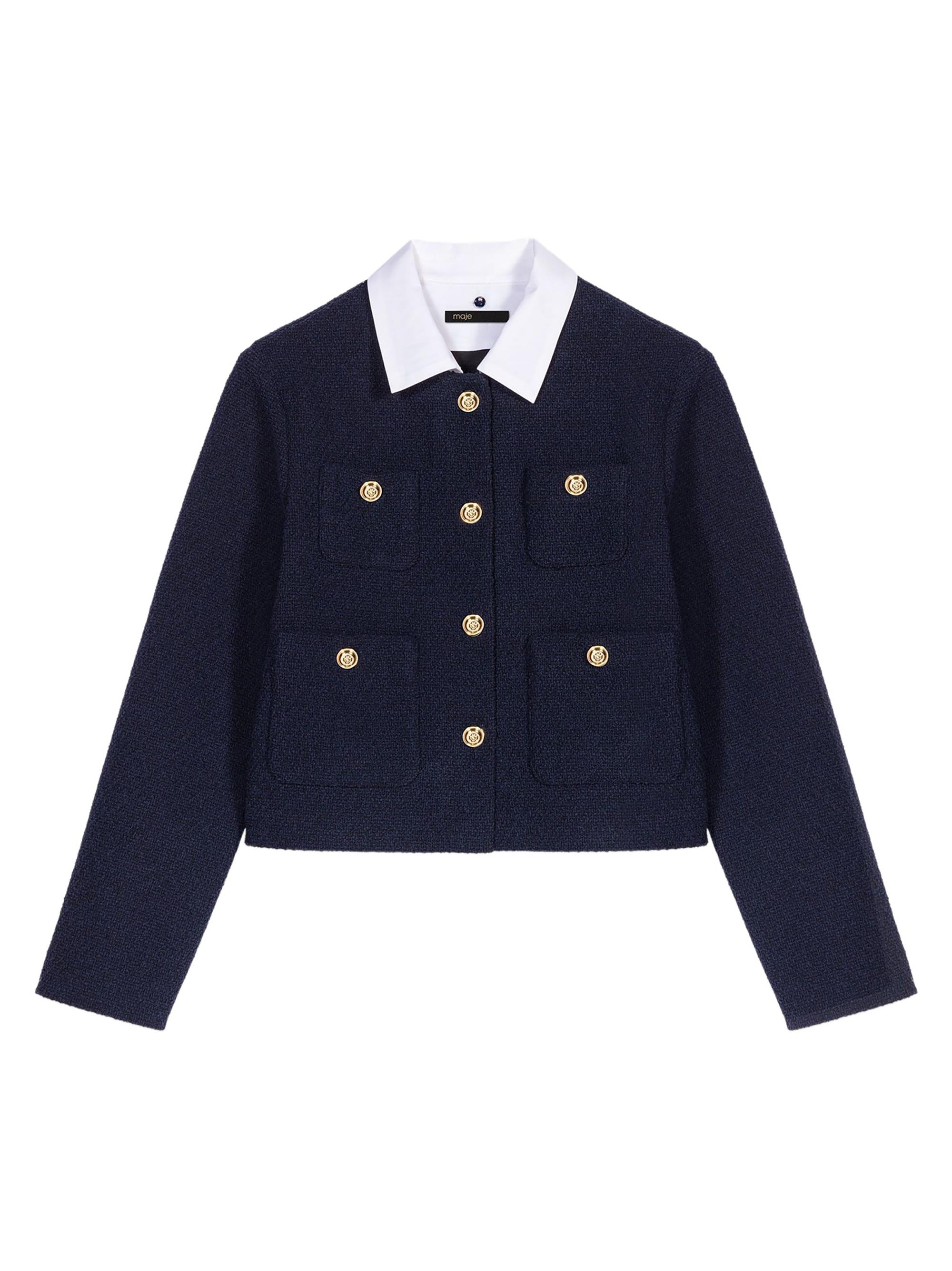 Maje Short Tweed Jacket | Saks Fifth Avenue