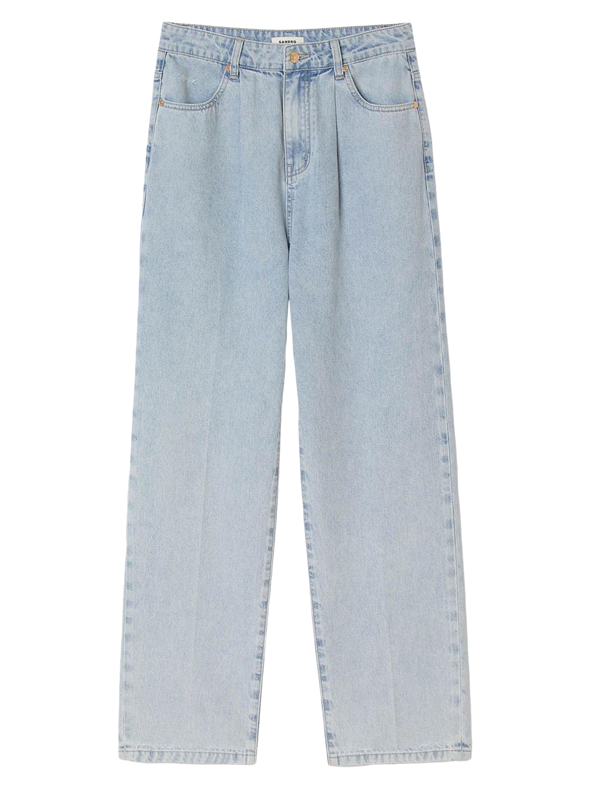 Sandro Women's Straight-Leg Jeans - Blue