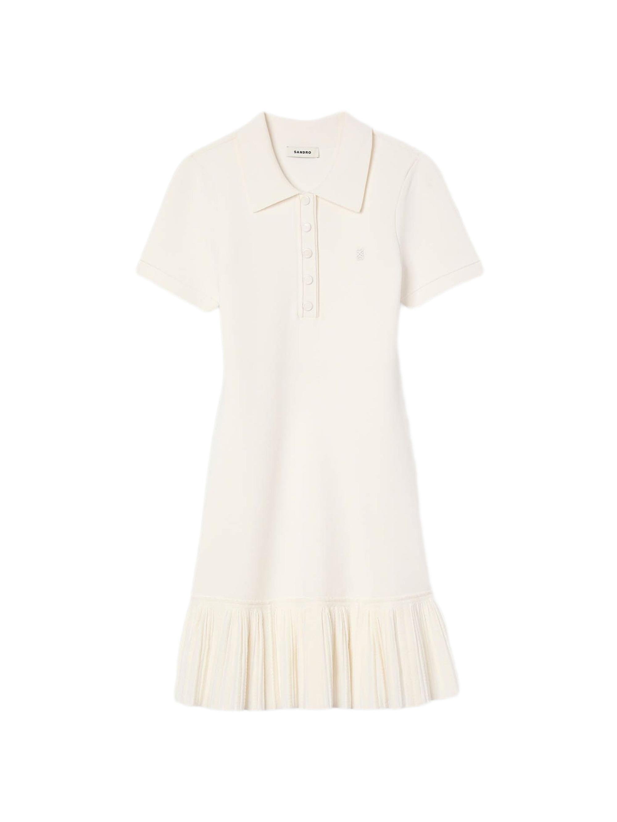 Sandro Mini Knit Dress with Polo Neck | Saks Fifth Avenue