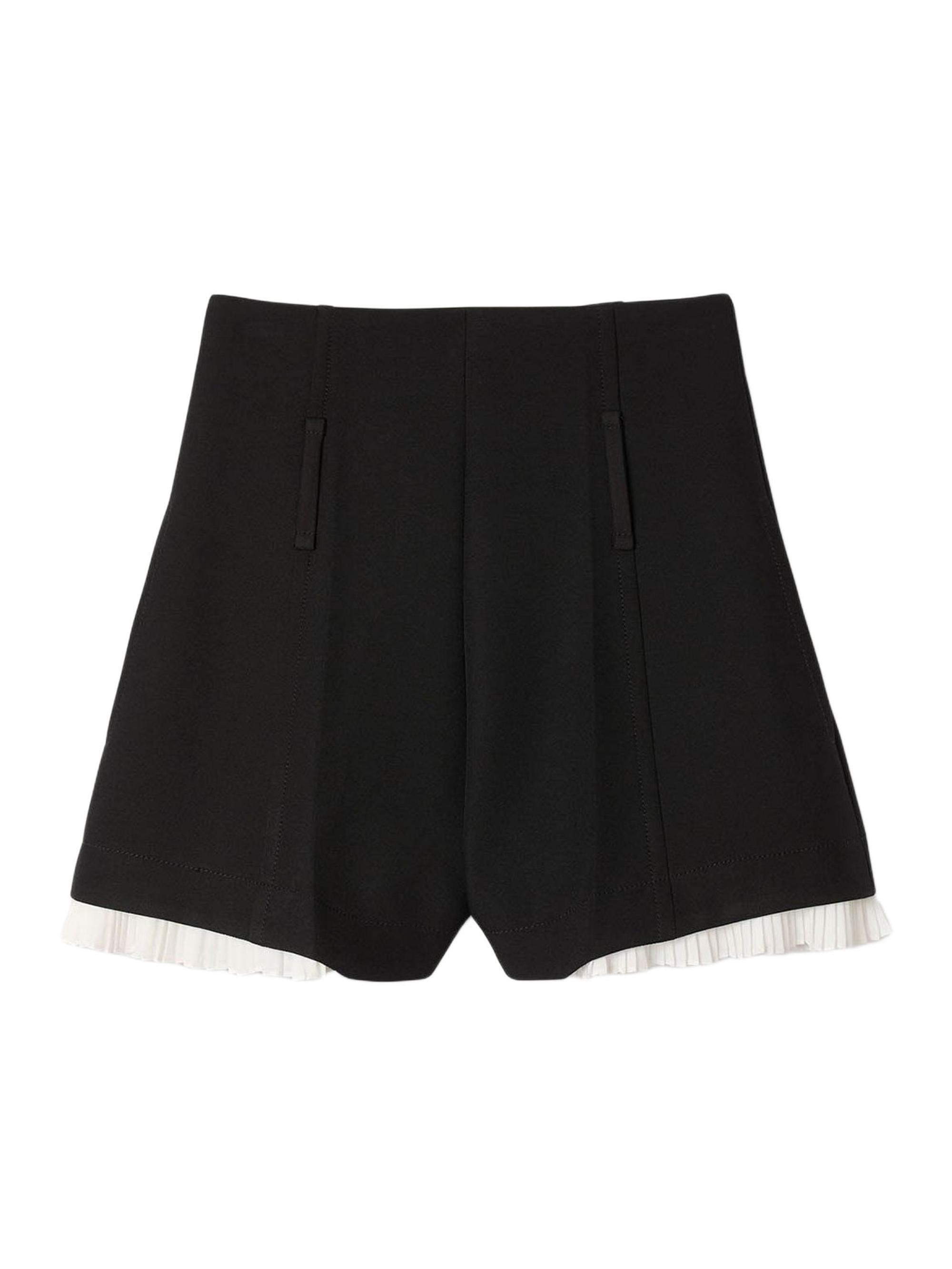 Sandro Women's Tailored Flounced Shorts - Black