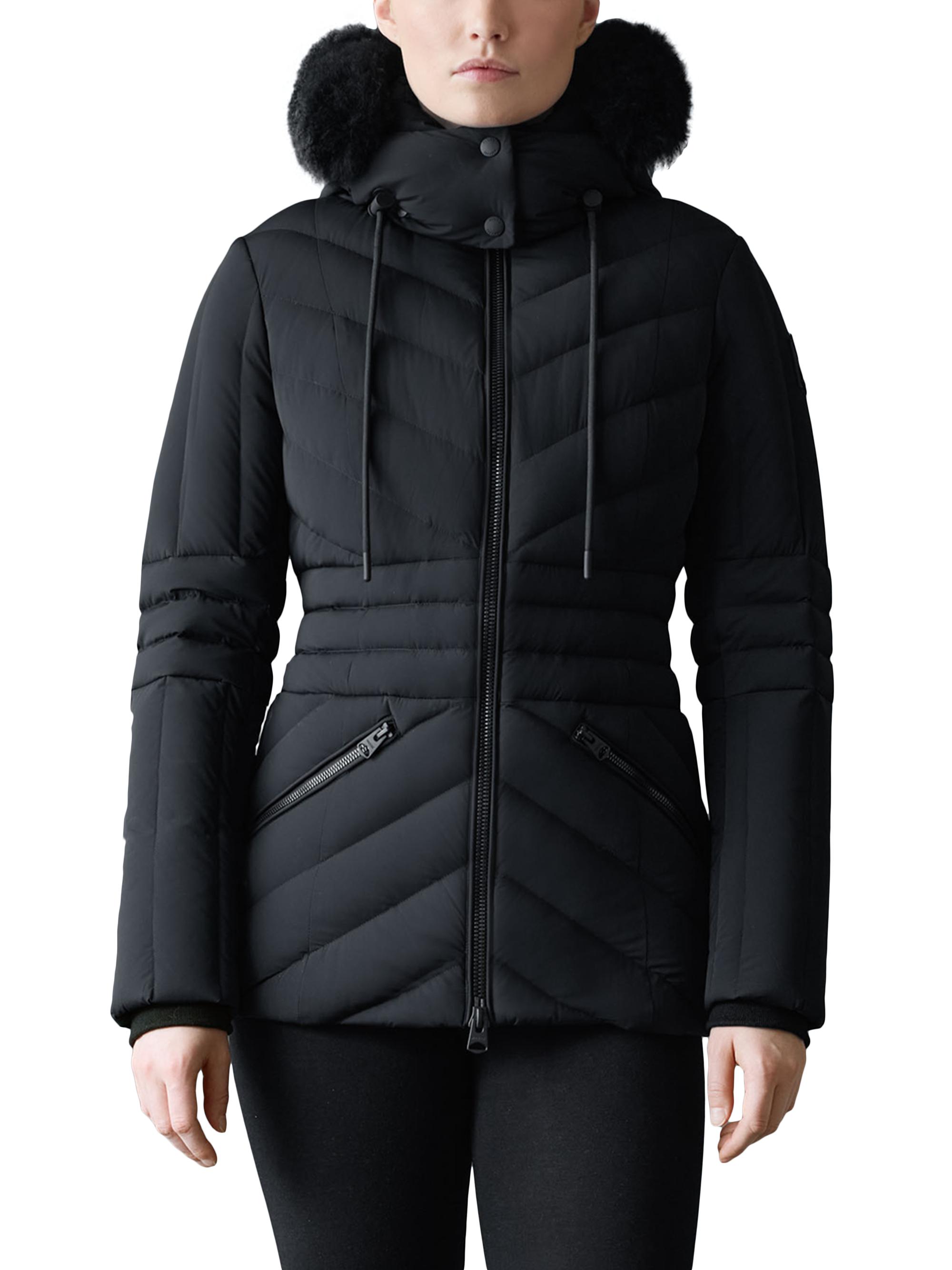 Mackage Nadia Shearling-Trimmed Down Ski Jacket | Saks Fifth Avenue