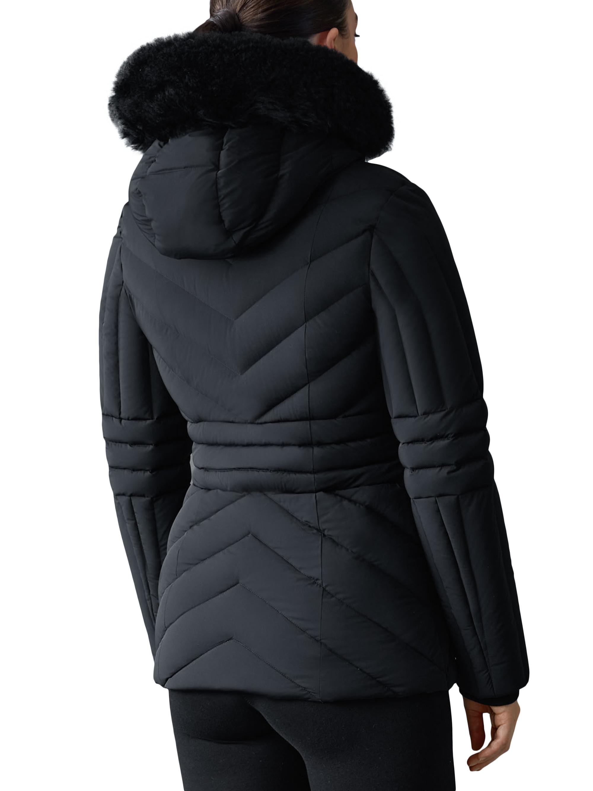 Mackage Nadia Shearling-Trimmed Down Ski Jacket | Saks Fifth Avenue