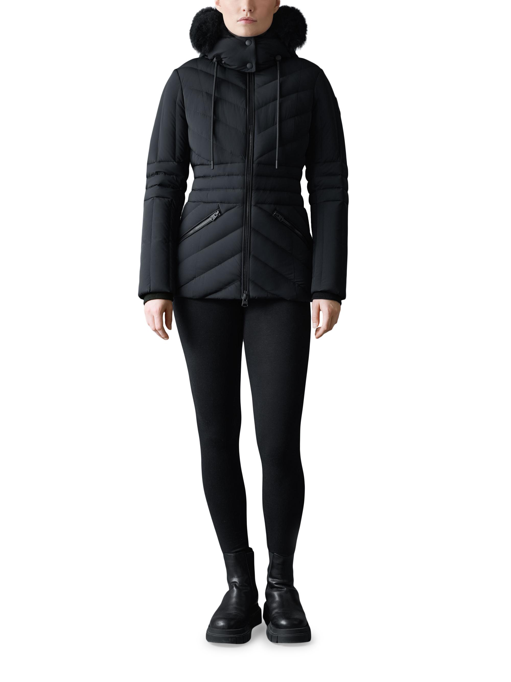 Mackage Nadia Shearling-Trimmed Down Ski Jacket | Saks Fifth Avenue