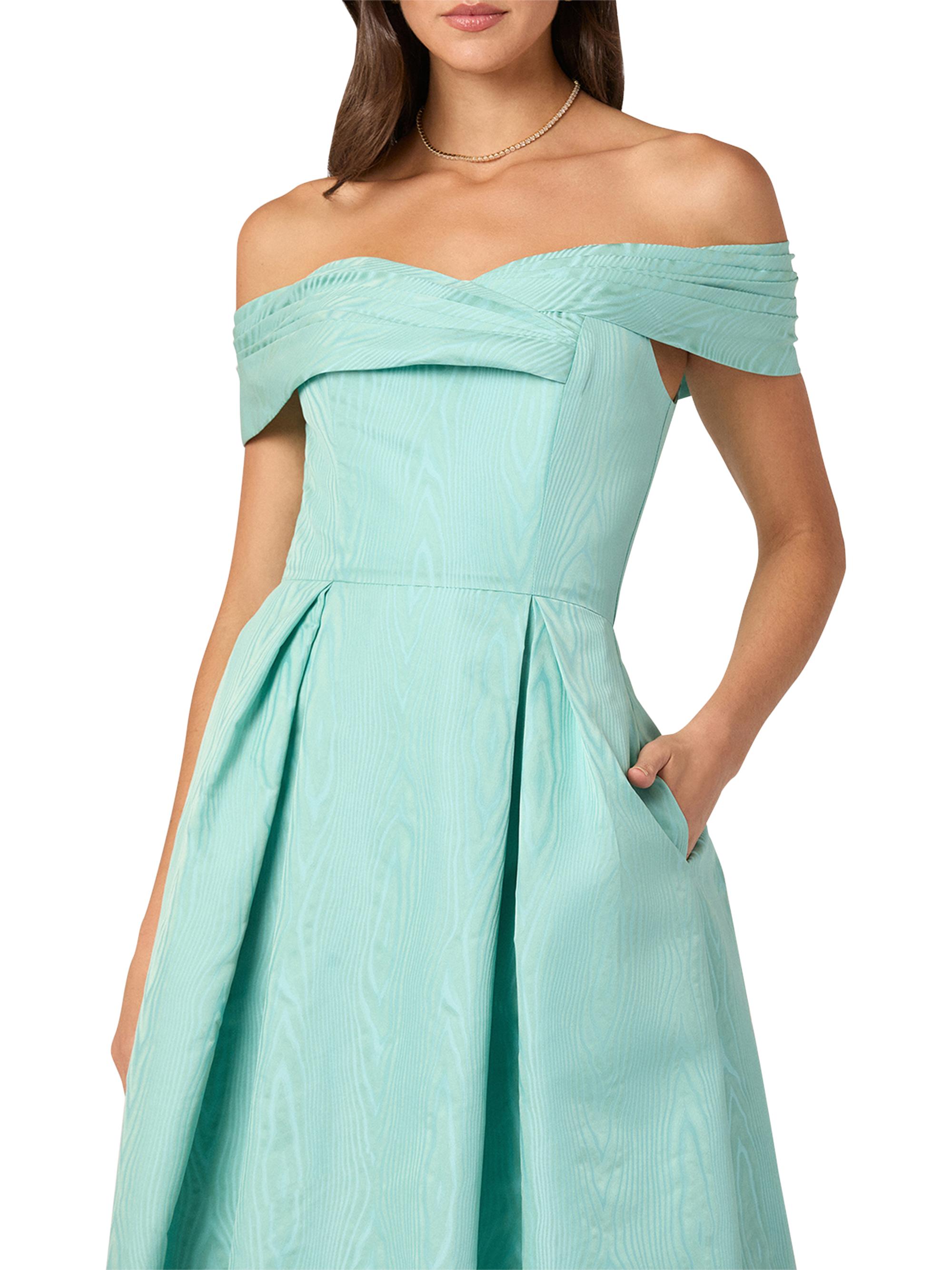 pleated cocktail dress Brooklynn One-Shoulder Accordion Pleat Dress Kelly Green main image 1