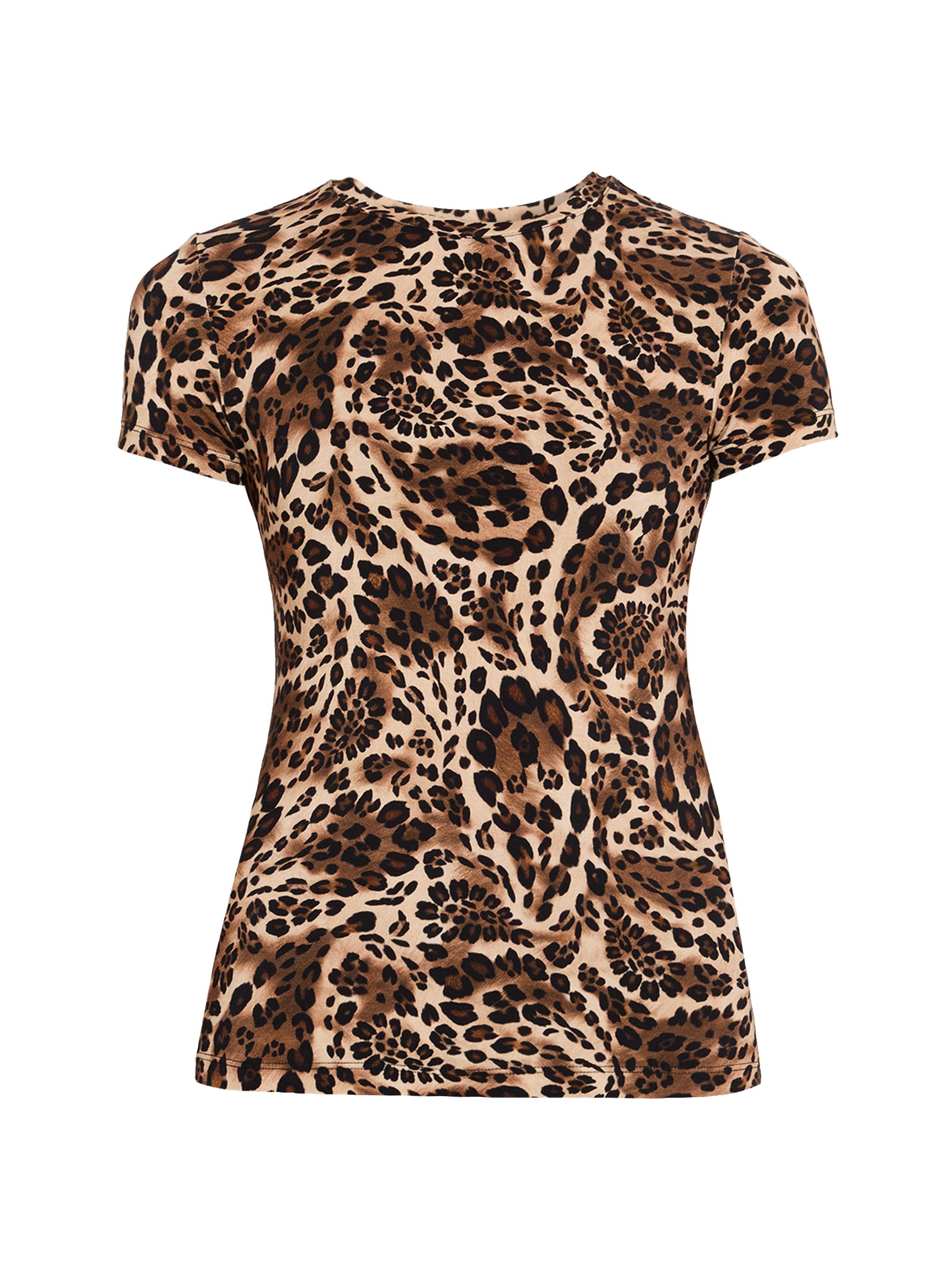 L'AGENCE Women's Ressi Leopard Paisley T-Shirt - Multi Pattern