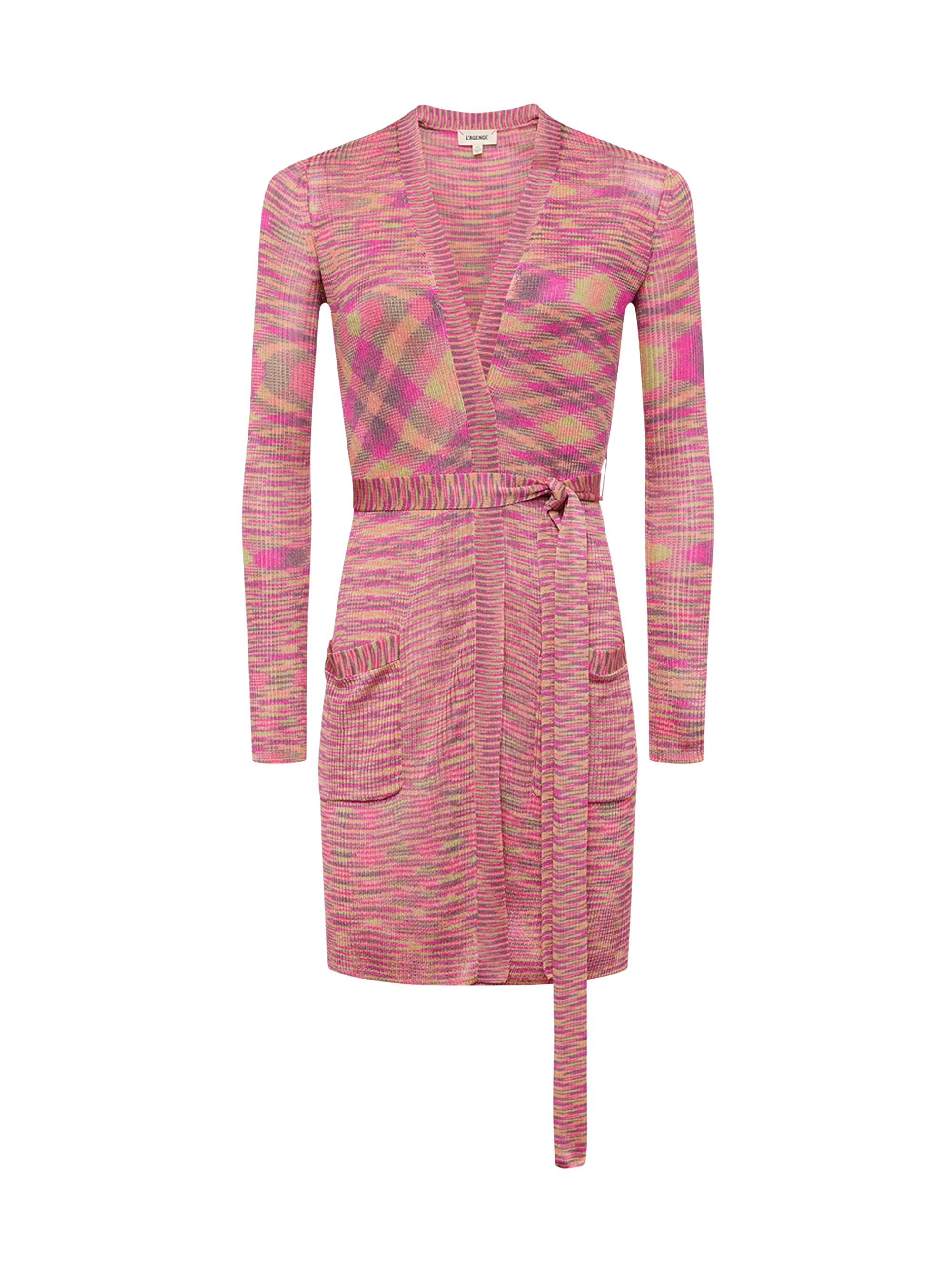 L'AGENCE Women's Neve Space-Dye Cardigan - Pink Purple