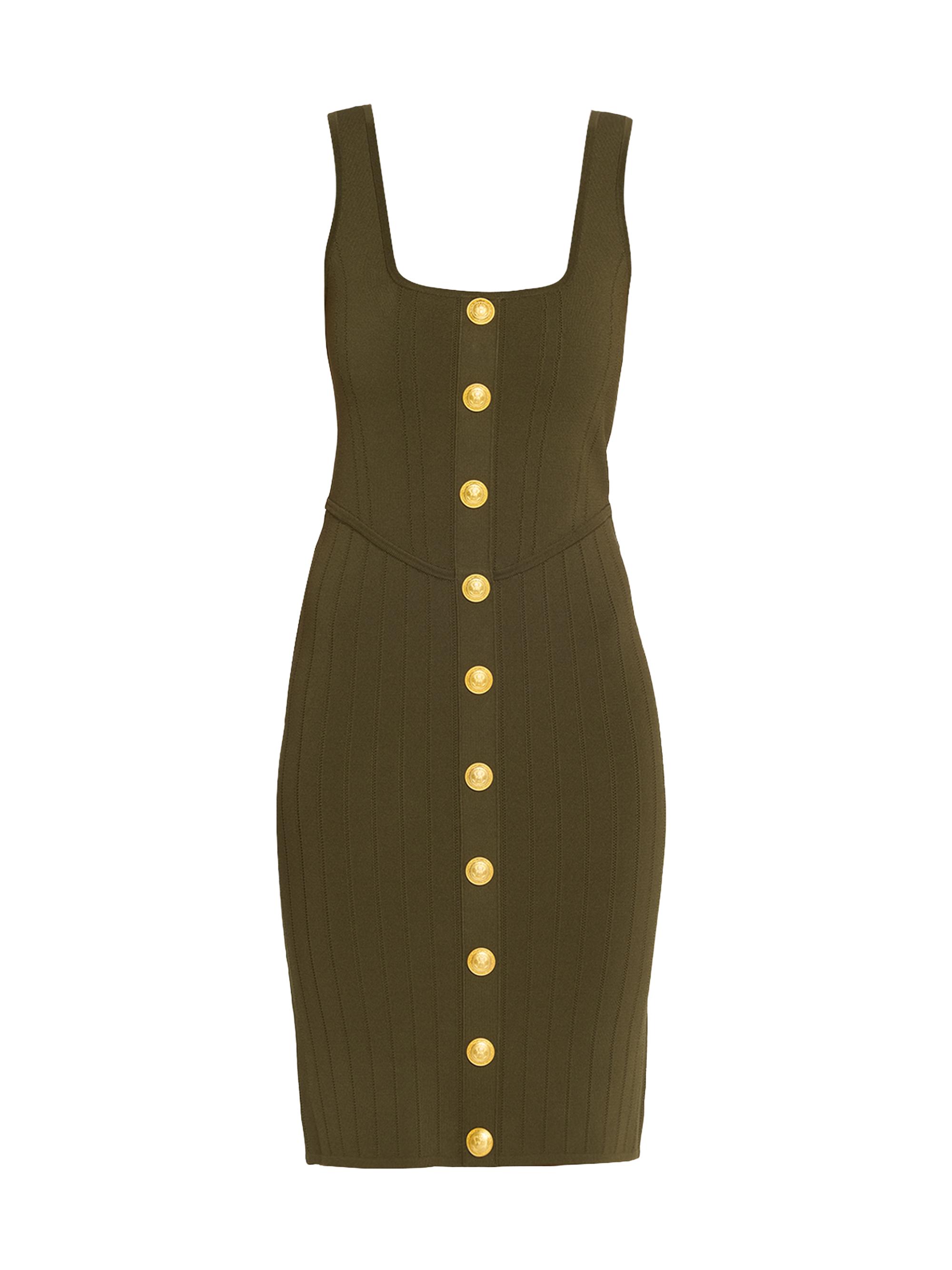 L'AGENCE Idy Button-Front Tank Dress | Saks Fifth Avenue