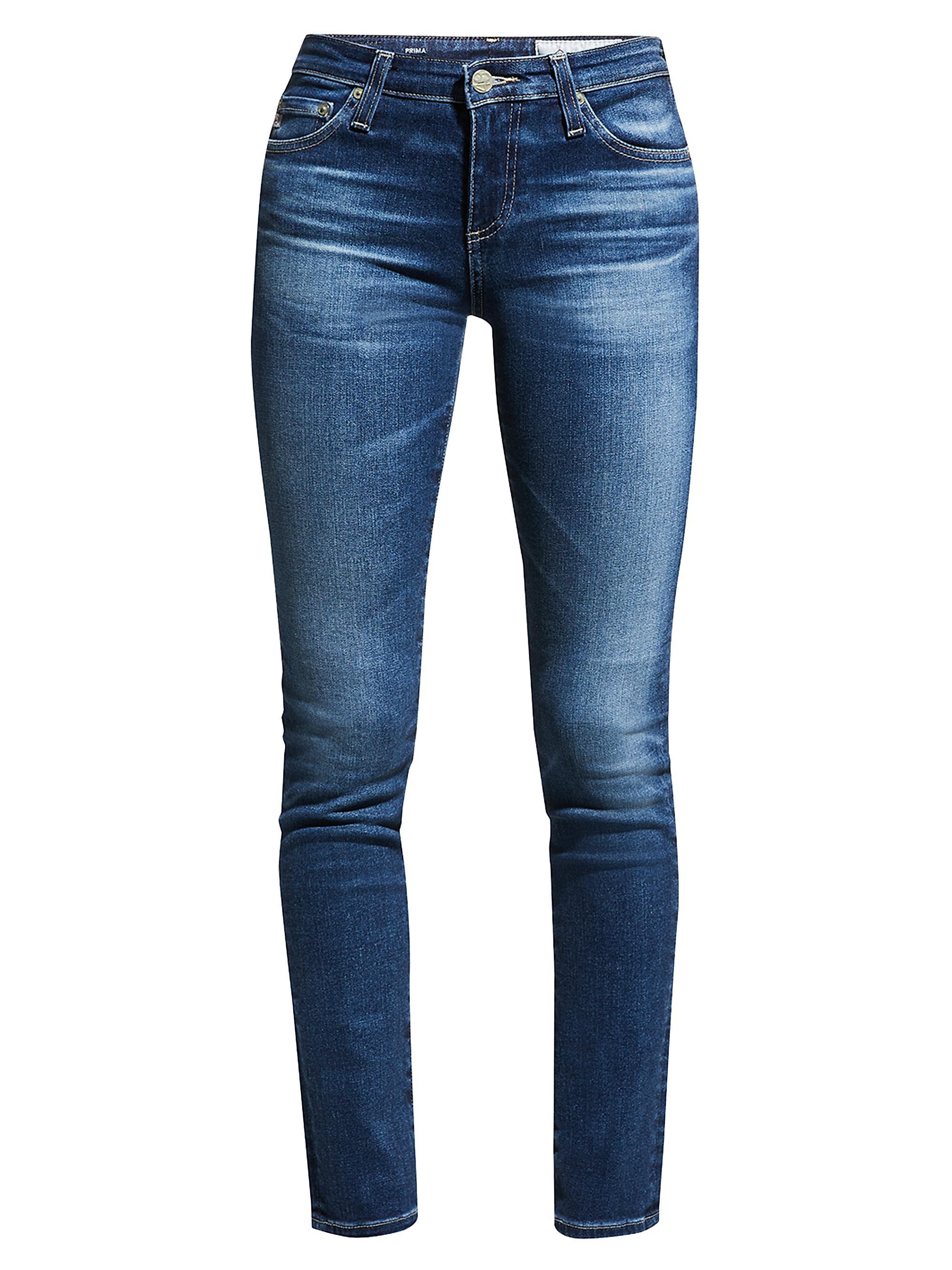 AG Jeans Women's Prima Mid-Rise Cigarette Jeans - Blue