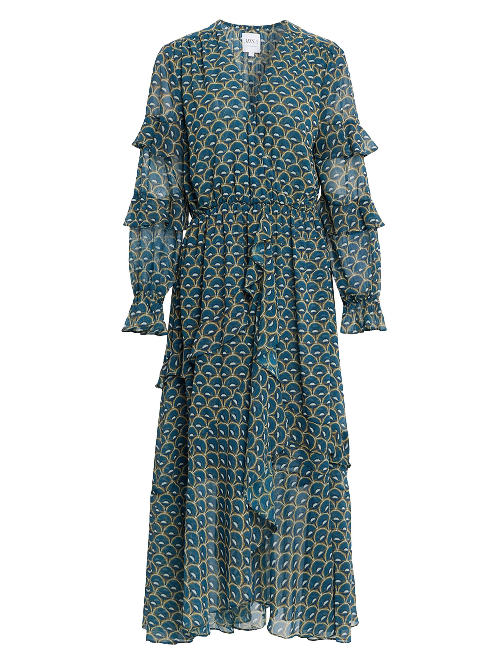 Misa Los Angeles Women's Delora Floral Chiffon Midi-Dress