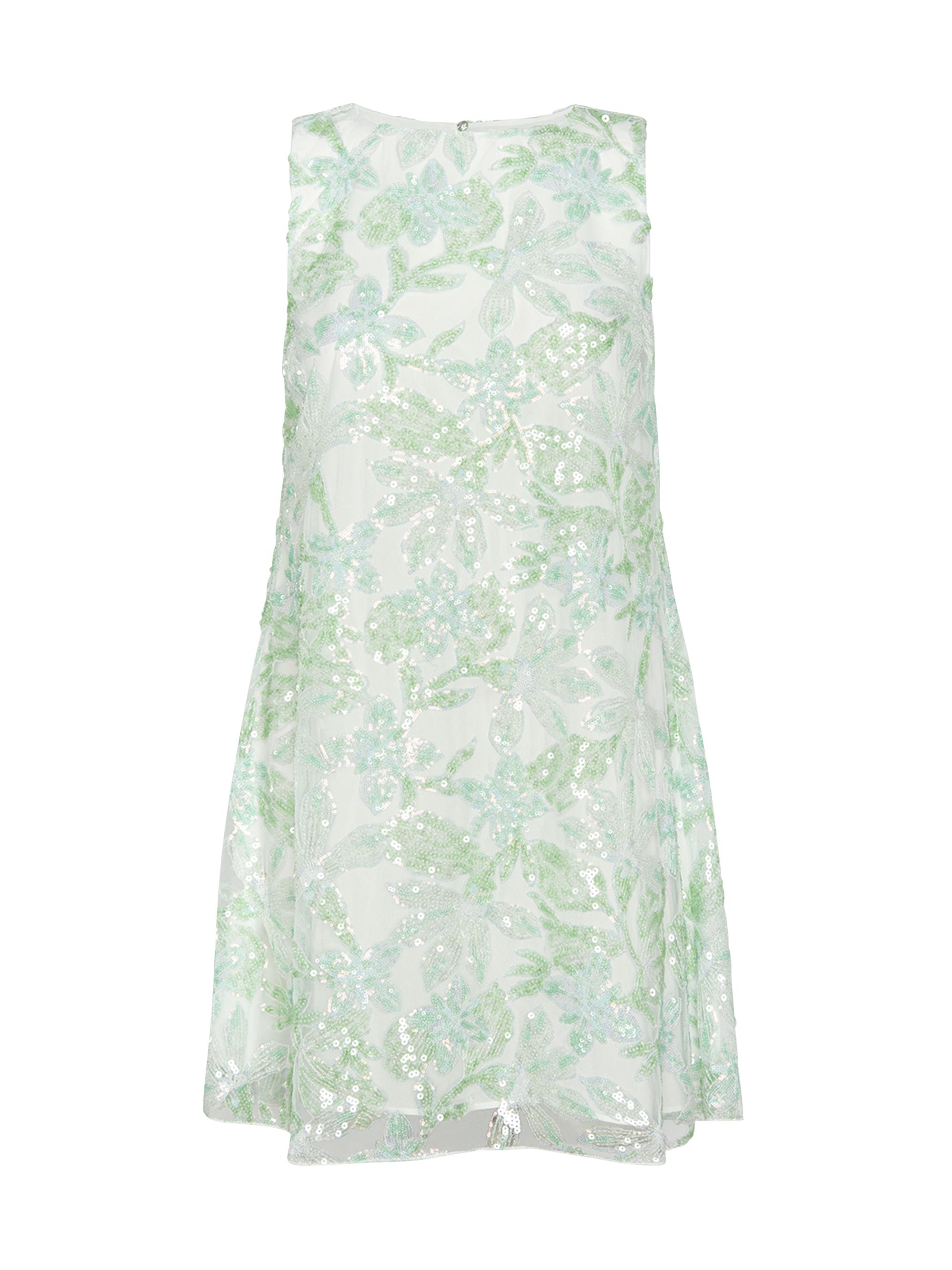 Misa Los Angeles Women's Jonah Sequined Floral Minidress - Green White