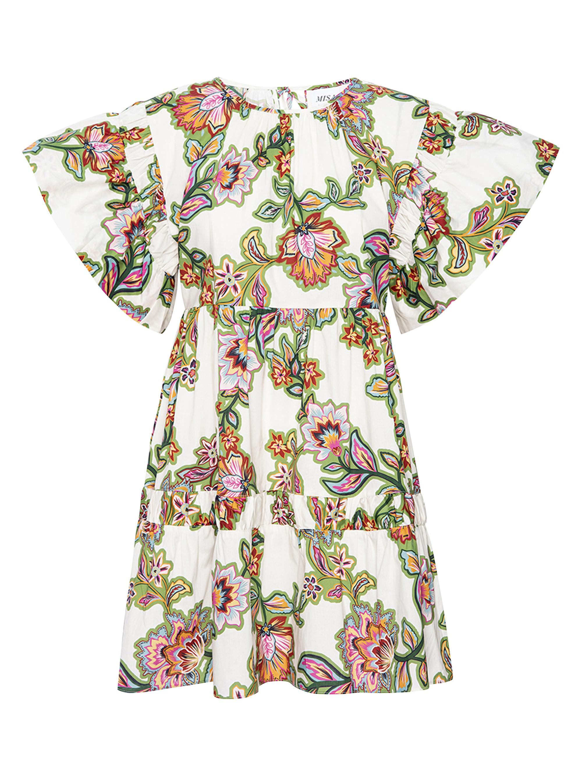 Misa Los Angeles Women's Mabel Botanical Flutter-Sleeve Minidress