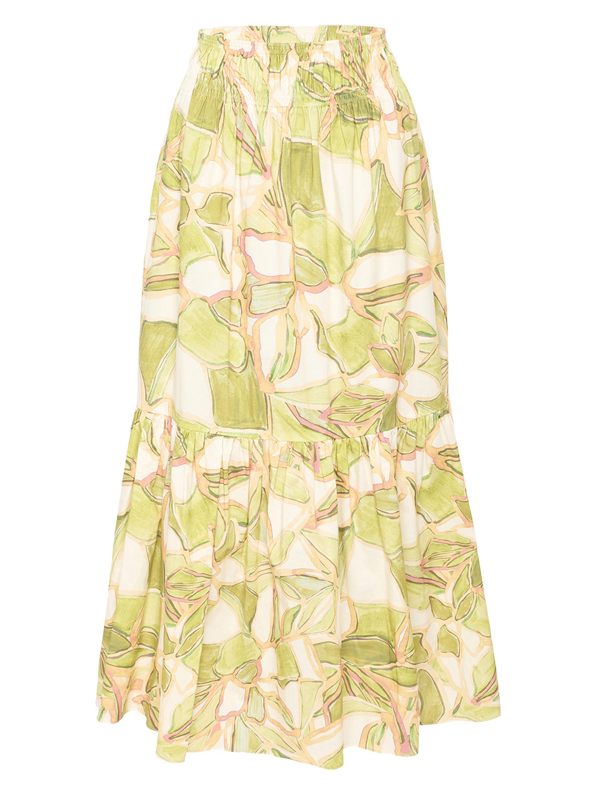 Misa Los Angeles Women's Elna Abstract Cotton Maxi Skirt