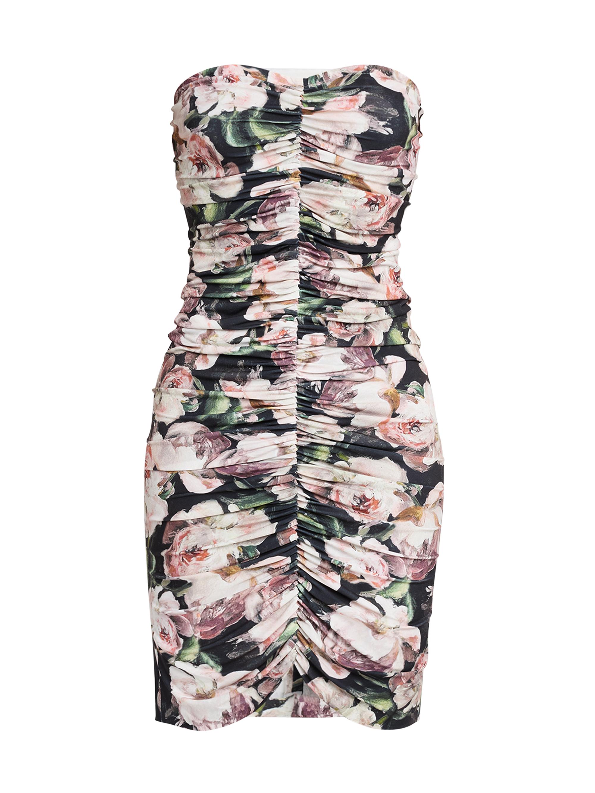 Norma Kamali Women's Peony Strapless Shirred Dress